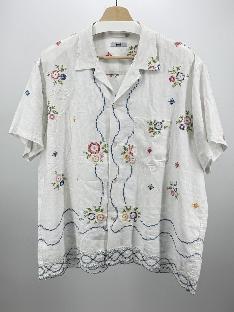 Bode 1/1 Embroidered Tablecloth Shirt XL/XXL Size US XL / EU 56 / 4 - 1 Thumbnail