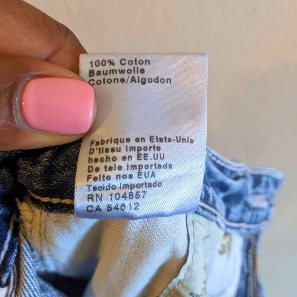 AG Adriano Goldschmied AG-ED Phoebe Vintage Jeans 25R High Rise Tapered Distressed 100% Cotton Size 25" / US 0 / IT 36 - 10 Thumbnail