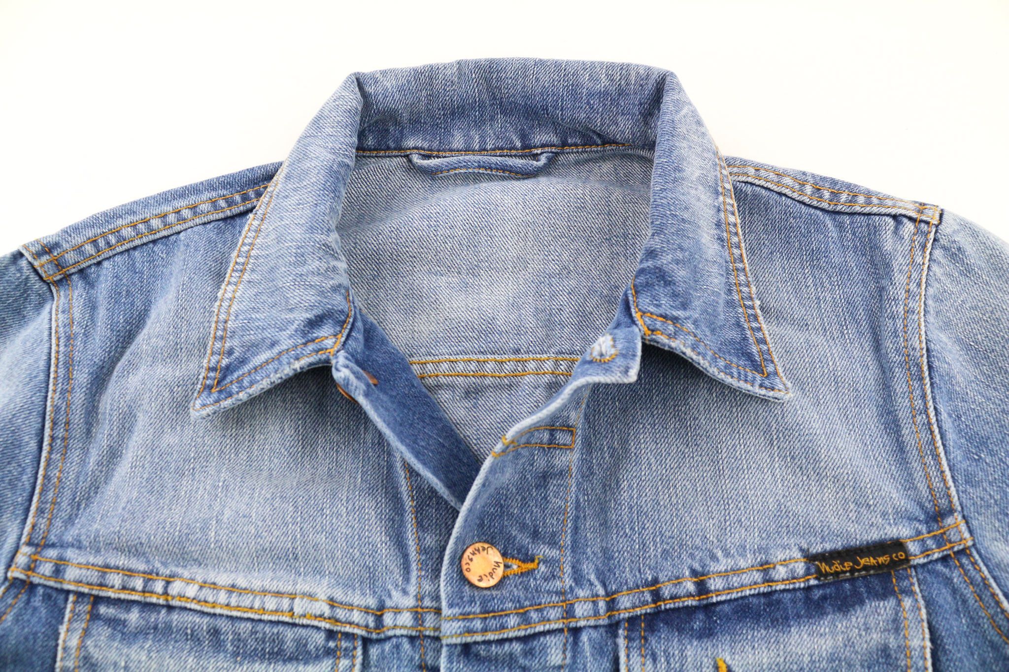 Nudie Jeans PERRY ORG. SUMMER SHADE S Organic Cotton Blue Jacket 80406 Size US S / EU 44-46 / 1 - 4 Thumbnail