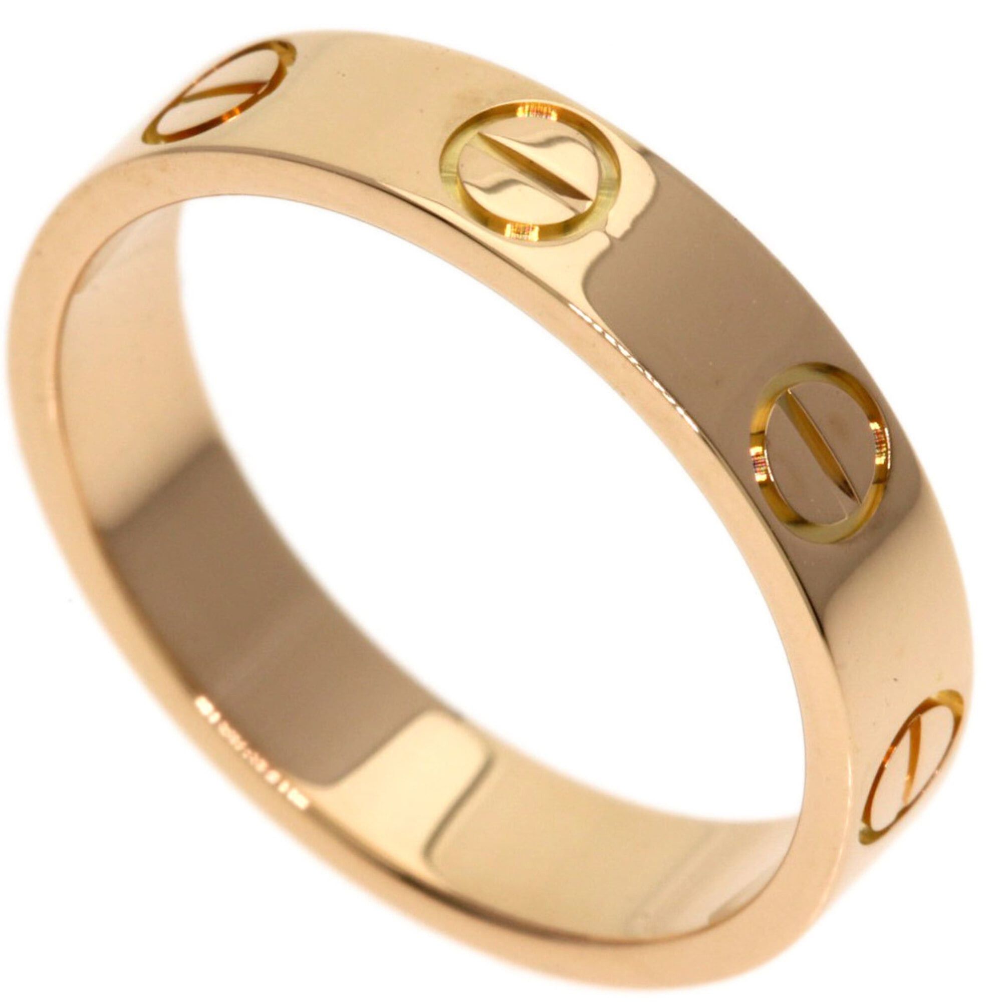 Cartier Cartier Mini Love Ring #46, 18K Pink Gold, Women's Ring, CARTIER Size ONE SIZE - 1 Thumbnail