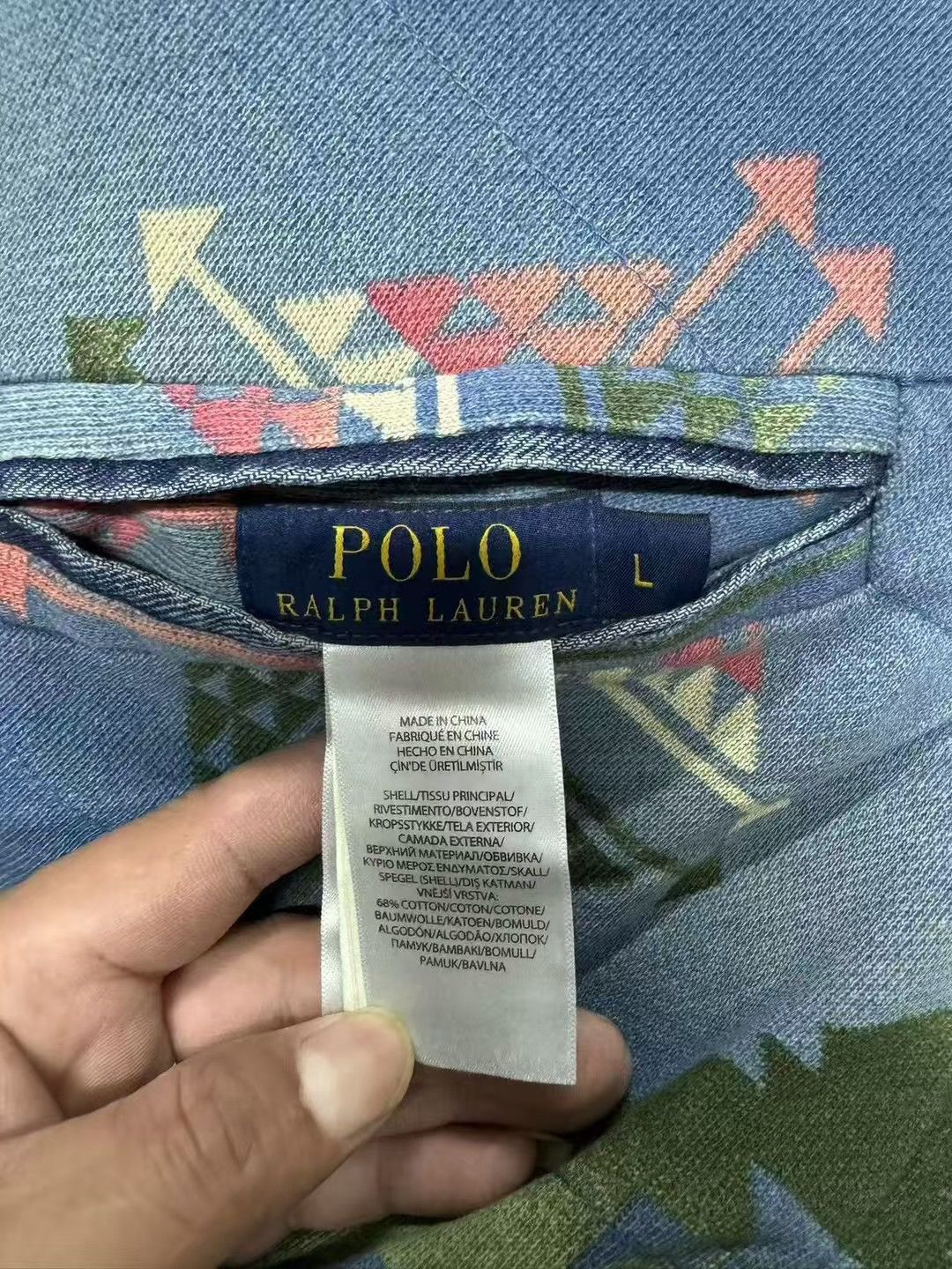 Polo Ralph Lauren Double-sided Vest Denim Southwestern Aztec Size US L / EU 52-54 / 3 - 16 Thumbnail