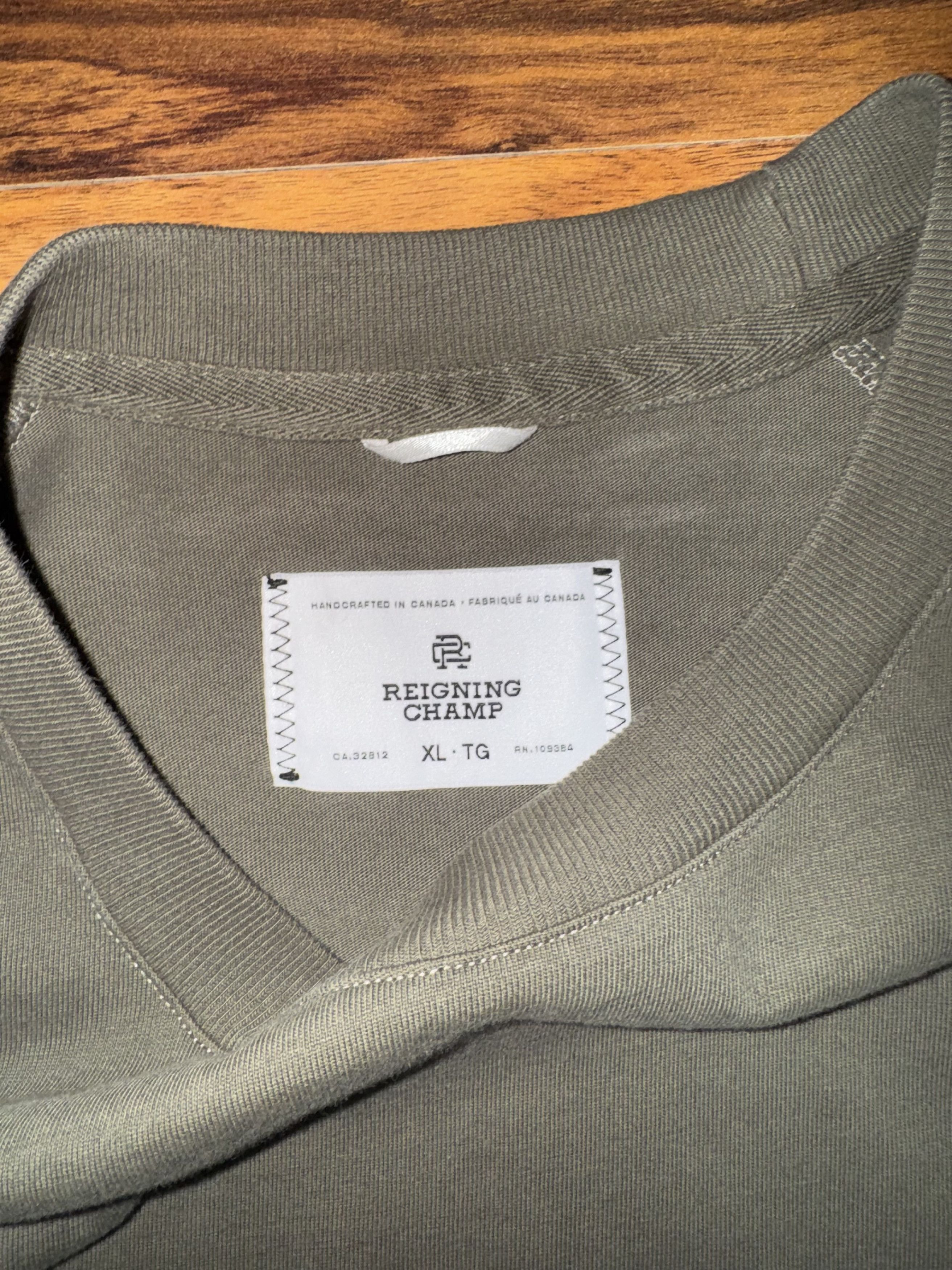 Reigning Champ Reining Champ Green Longsleeve Size US XL / EU 56 / 4 - 2 Thumbnail