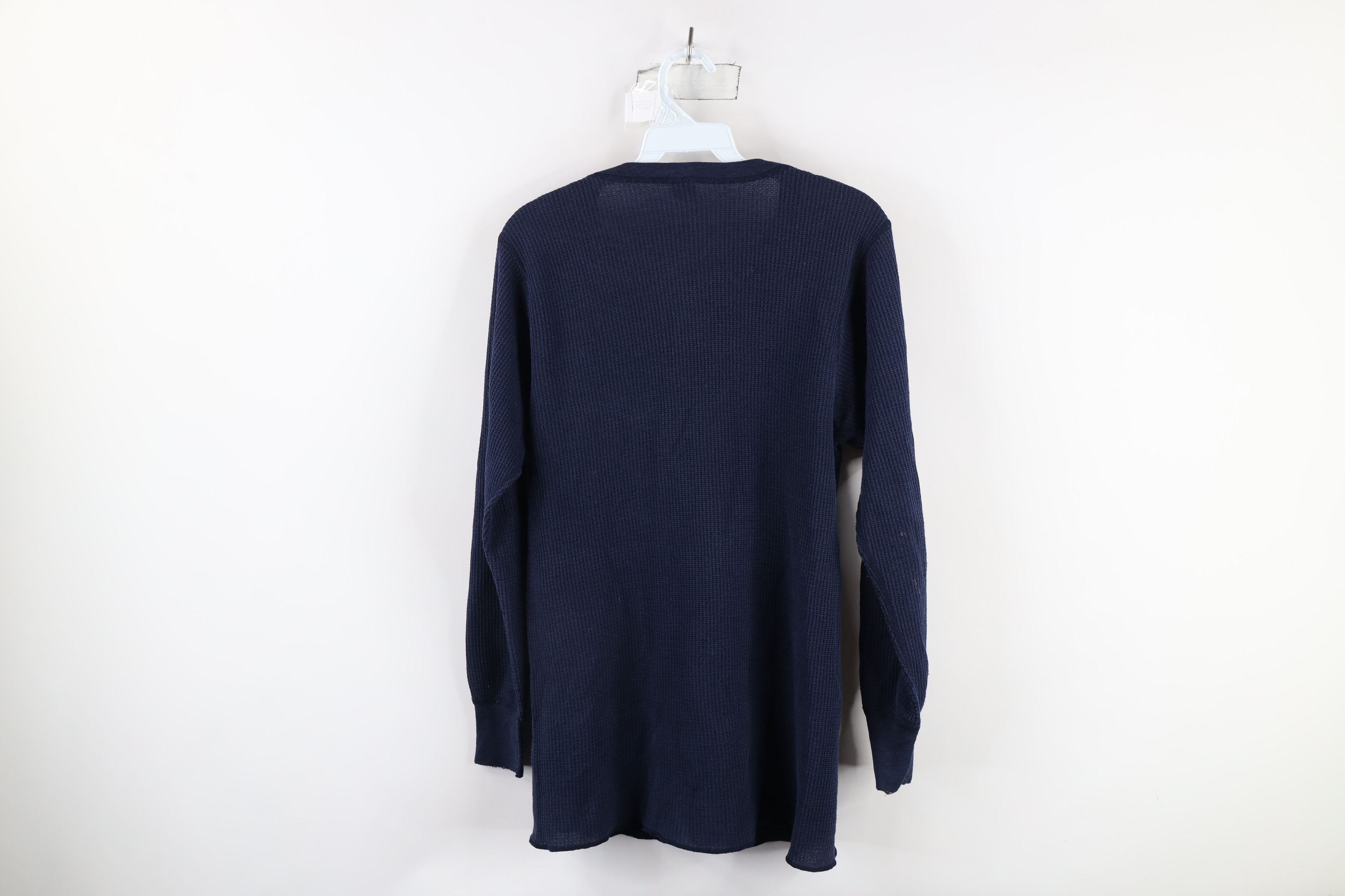 Vintage Vintage 70s Streetwear Waffle Knit Henley T-Shirt USA Size US XL / EU 56 / 4 - 12 Thumbnail