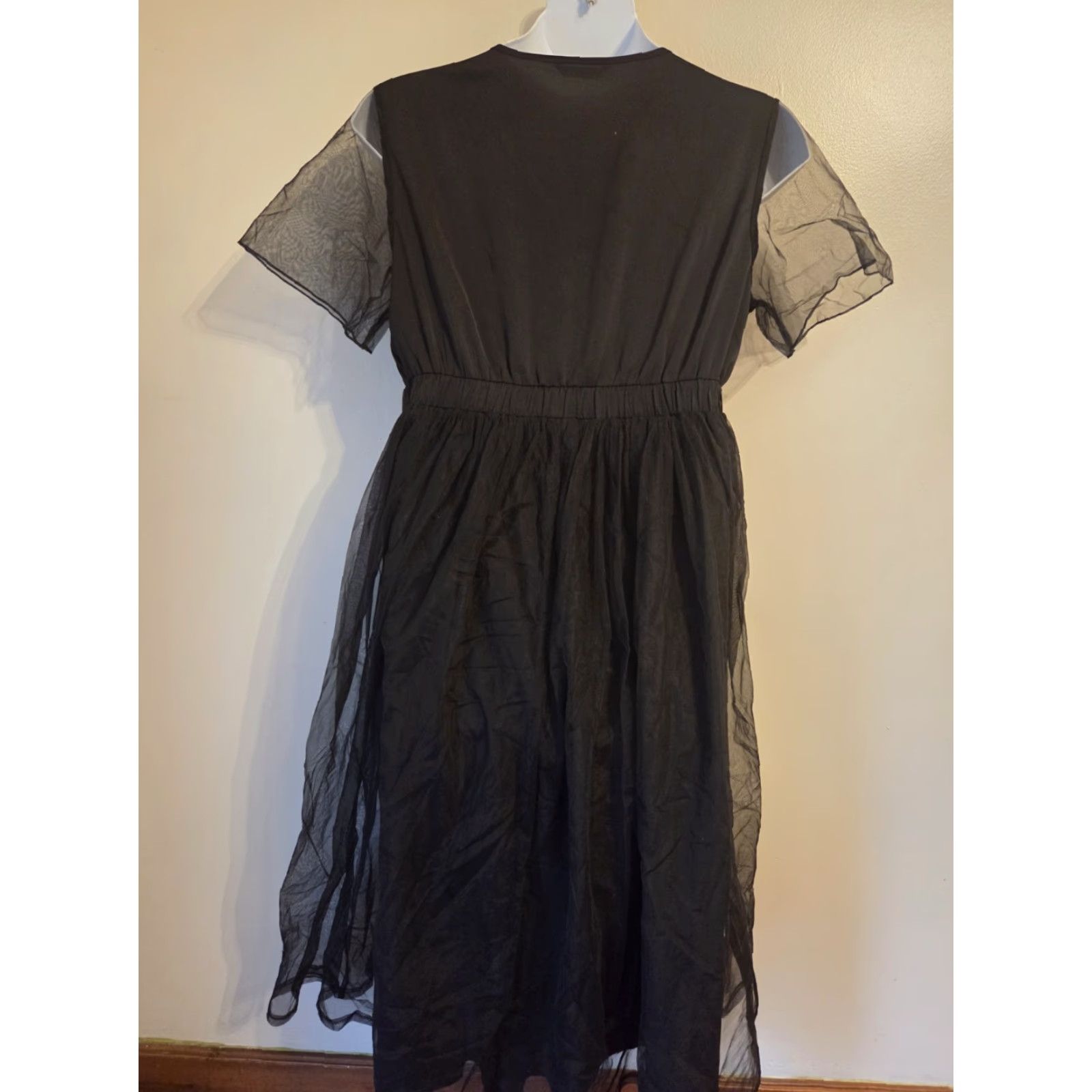 Vintage Bloomchic Black Romantic Gothic Midi/Maxi Dress Witchy 16 Womens Plus Size Long Gothic 16 Women Size XXL / US 16-18 / IT 52-54 - 4 Thumbnail