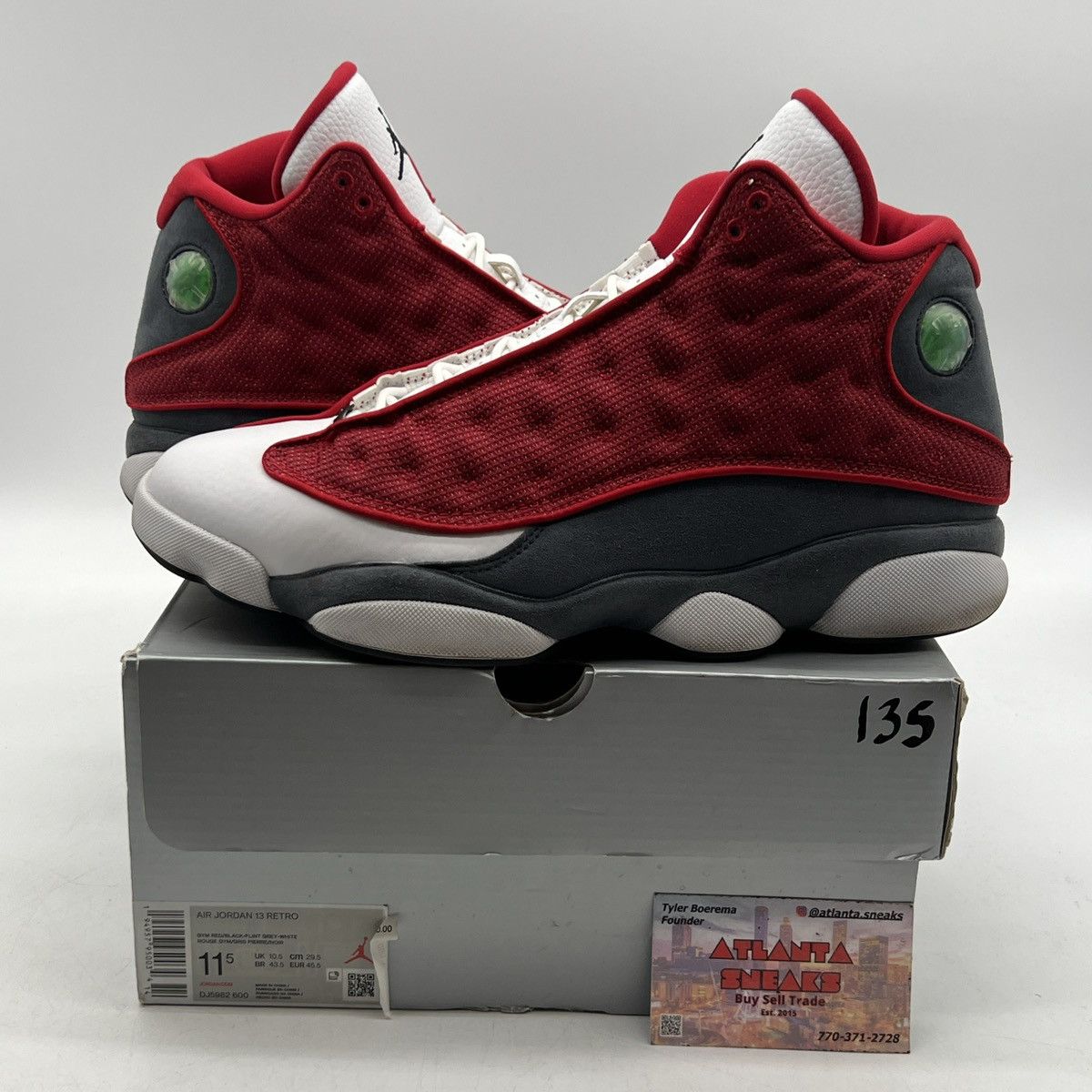 Jordan Brand Air Jordan 13 red flint Size US 11.5 / EU 44-45 - 1 Thumbnail