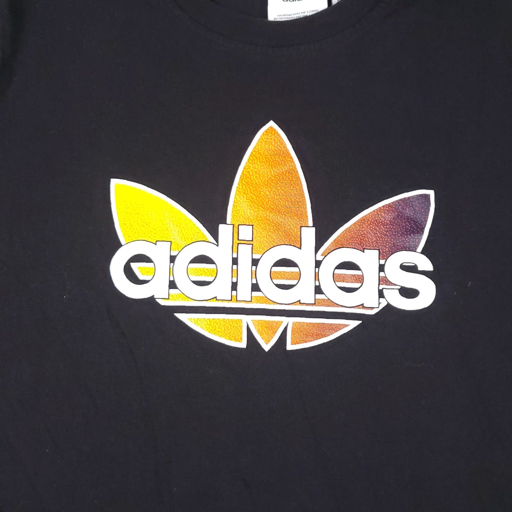Adidas ADIDAS Shirt Mens Small Black Logo Short Sleeve Adult Cotton Blend Crew Neck Casual T-Shirt Unisex 90s Modern Sports Graphic Logo Mens Size US S / EU 44-46 / 1 - 2 Thumbnail
