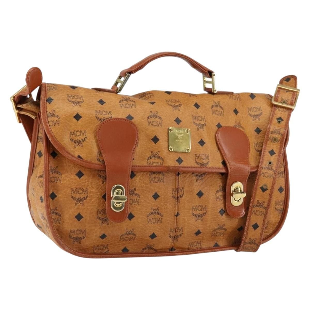 MCM MCM Visetos Shoulder bag Canvas and Leather Size ONE SIZE - 1 Thumbnail