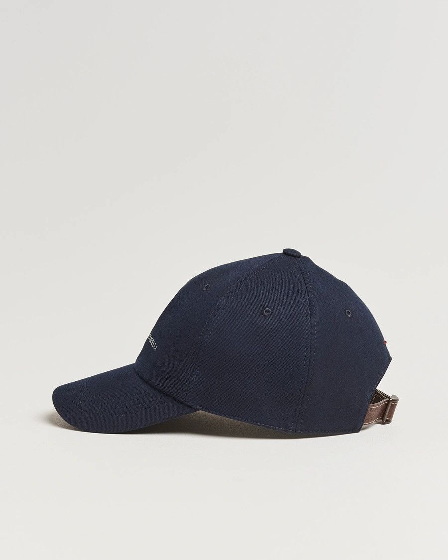 Brunello Cucinelli o1gr1nt0525 Size: M / Embroidered Logo Cap / Hat in Navy Size ONE SIZE - 2 Thumbnail
