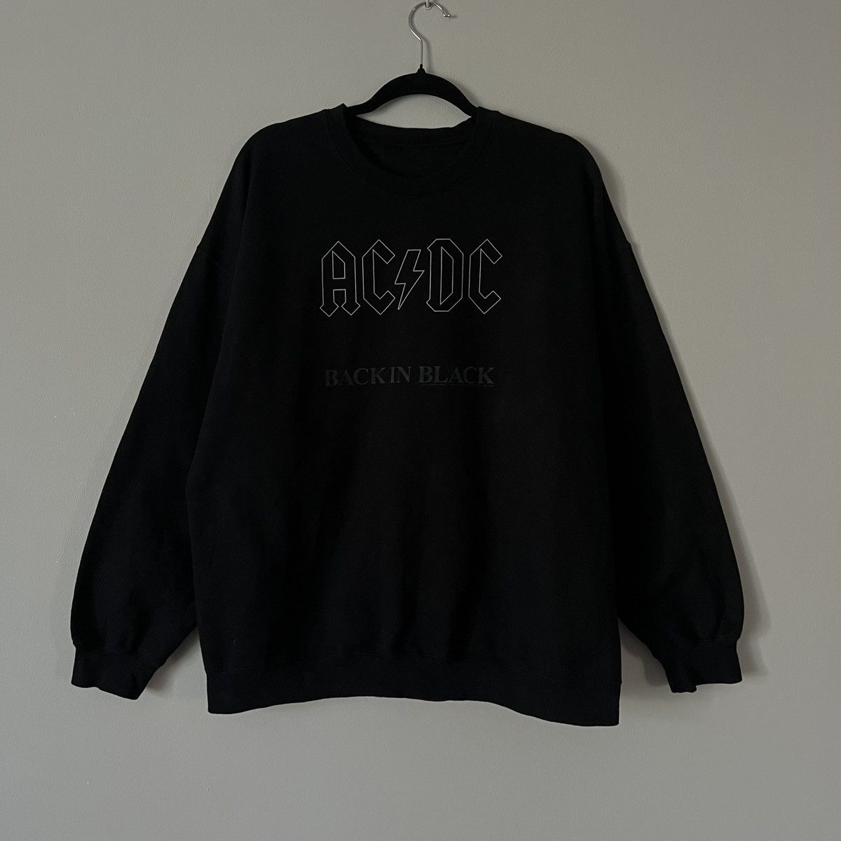 Gildan AcDc Sweatshirt Men's 2018 Back in Black Size US XL / EU 56 / 4 - 7 Thumbnail