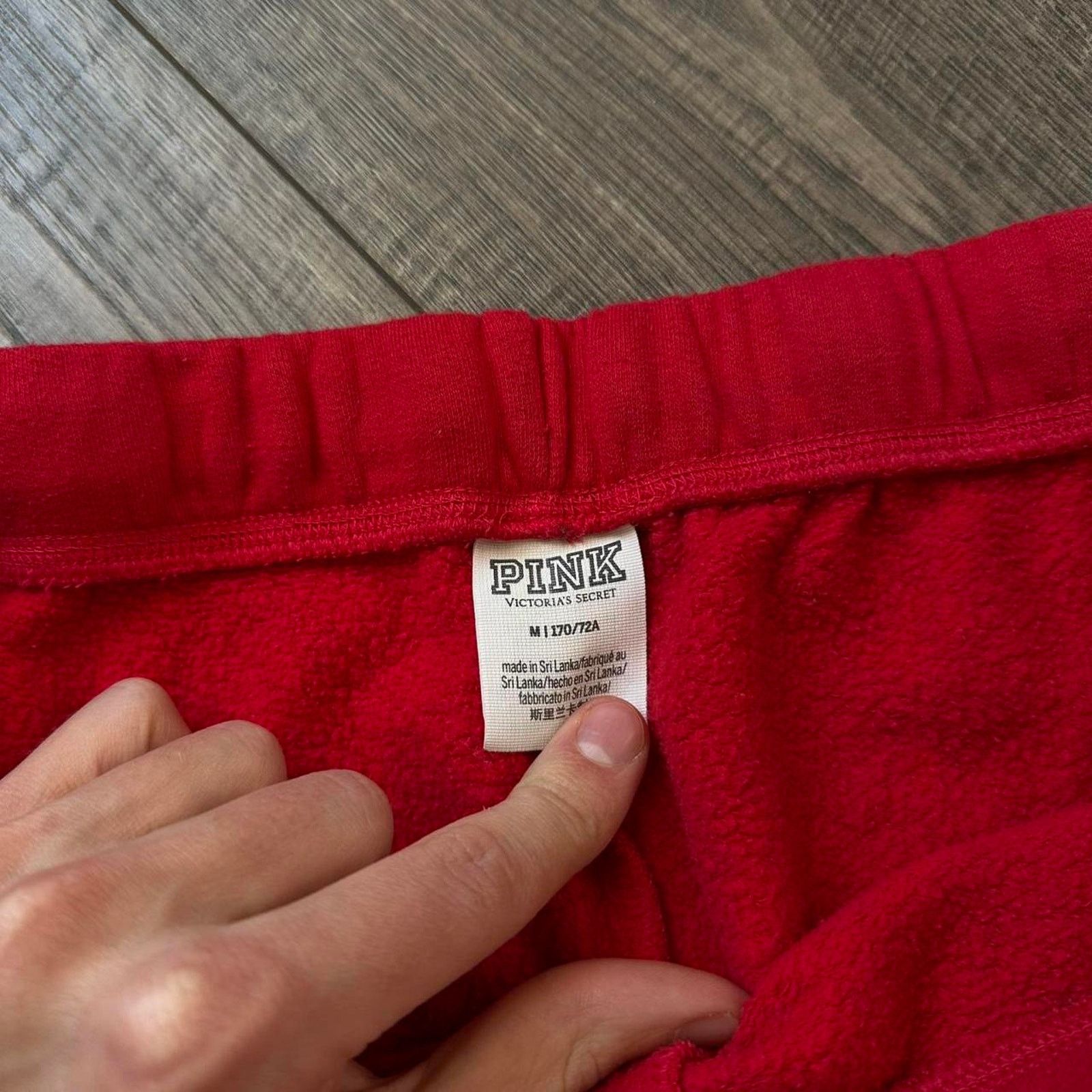 Victoria's Secret × Vintage Vintage 00s Red Pink Victorias Secret Low Lounge PJ Sweapant Size 32" / US 10 / IT 46 - 6 Thumbnail