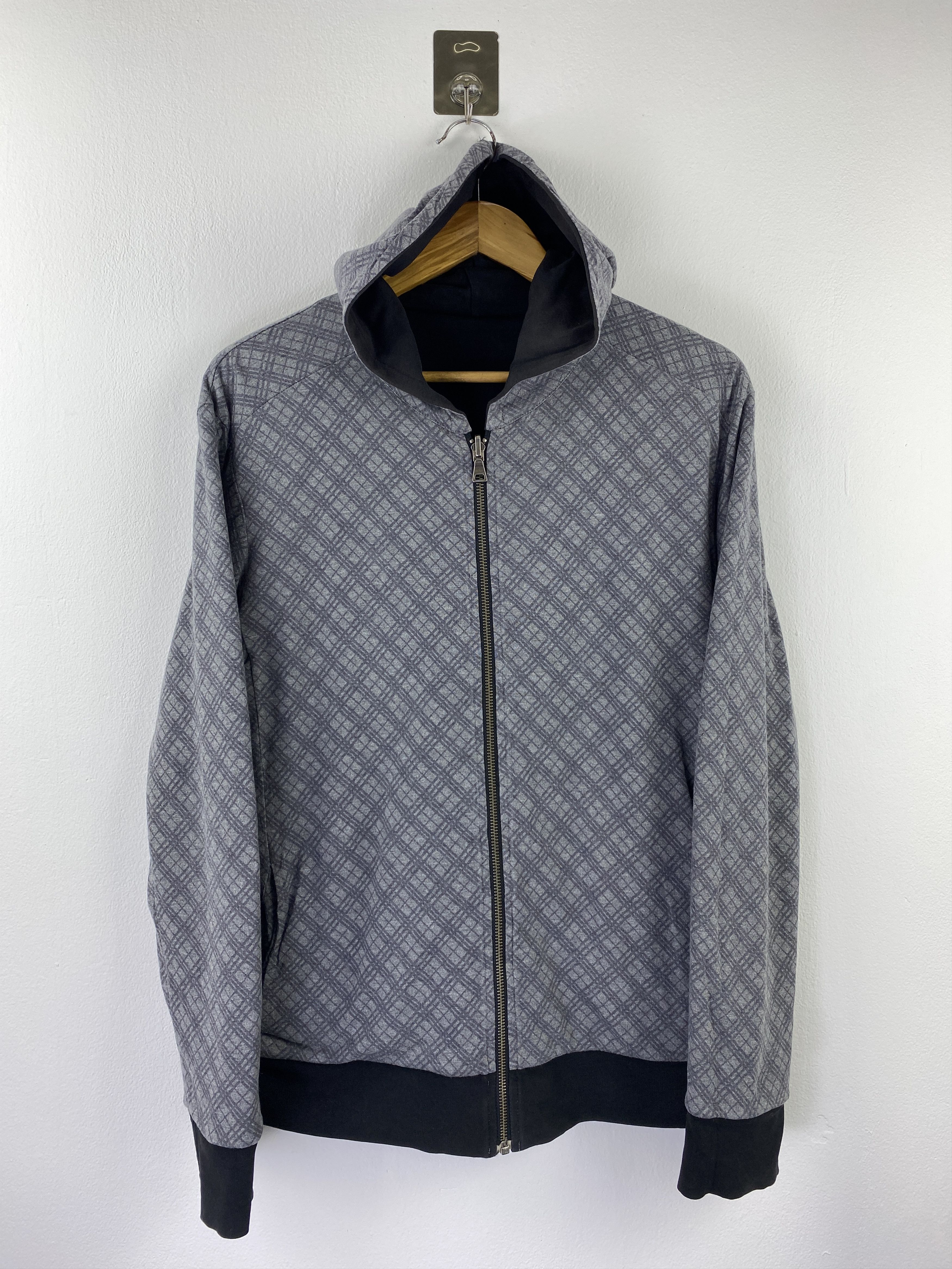 Burberry Vintage Burberry Reversible Zipper Up Hoodie SH0449 Size US L / EU 52-54 / 3 - 3 Thumbnail