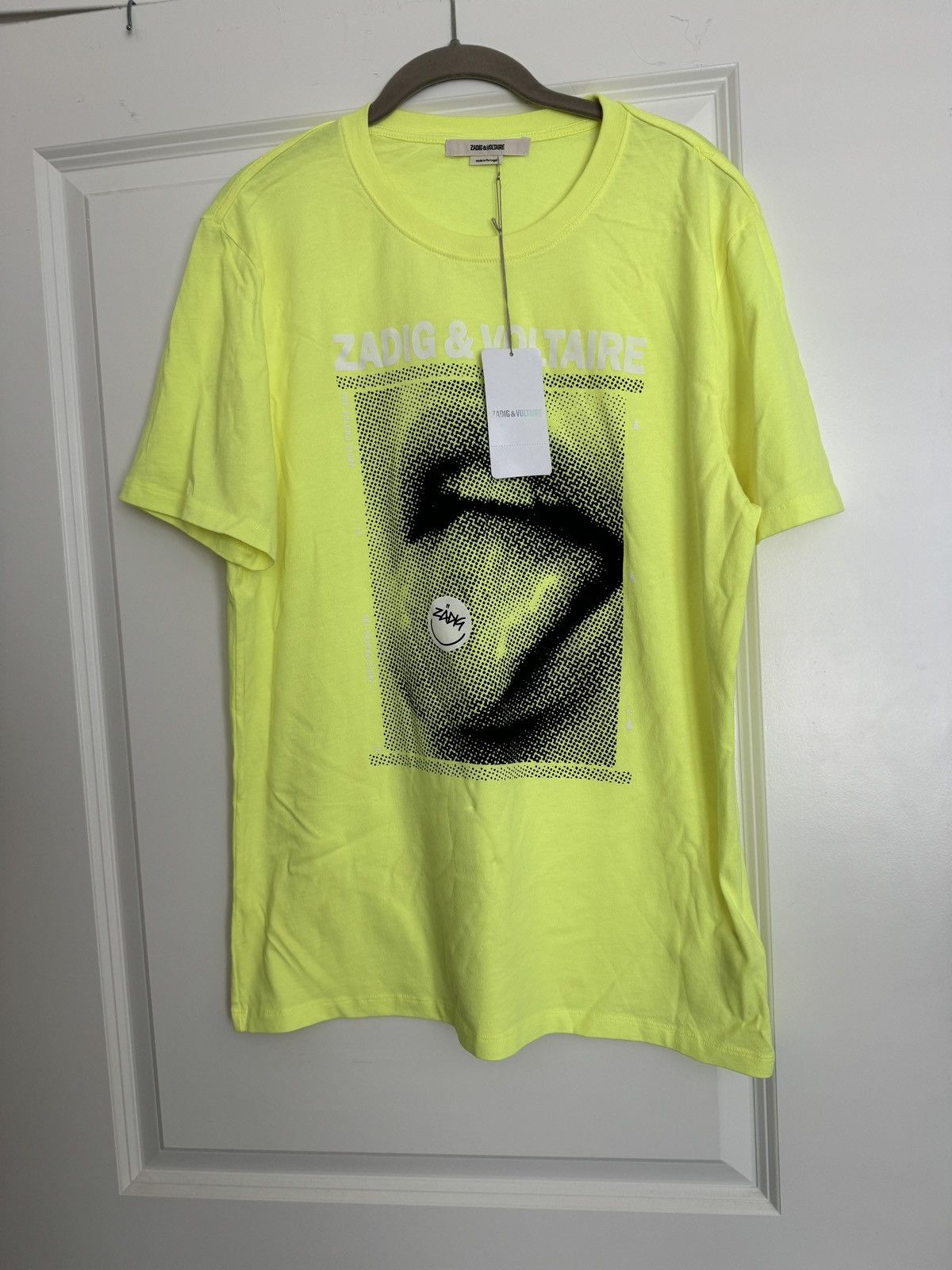 Zadig & Voltaire Zadig & Voltaire Ted Happy Photoprint T-Shirt Size M Size US M / EU 48-50 / 2 - 2 Thumbnail