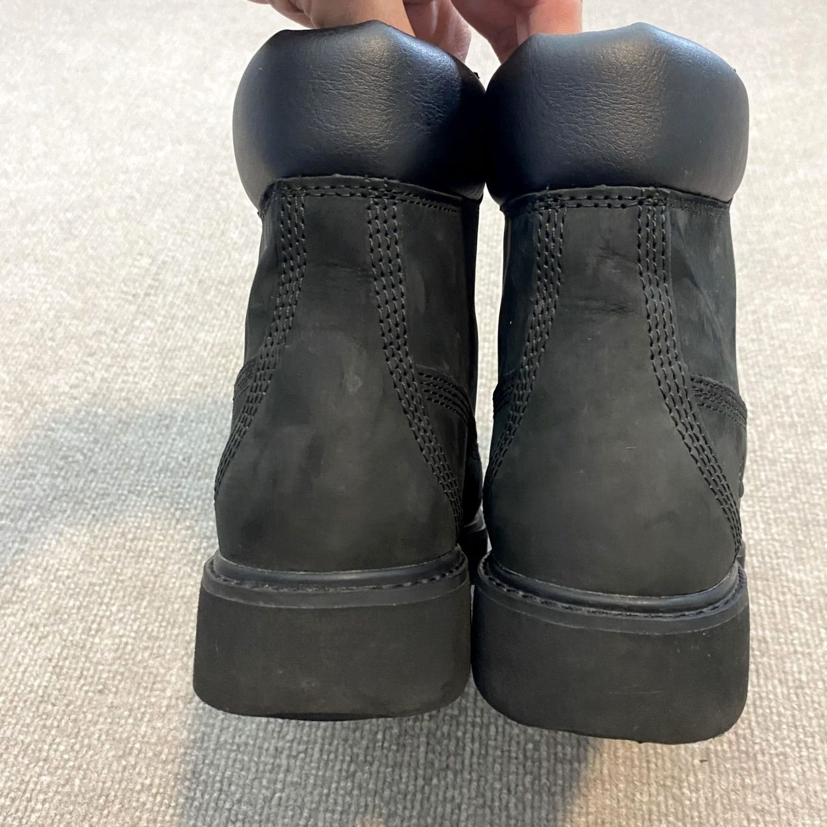 Timberland Timberland Boots Womens Size 10 Black Nubuck Ankle Combat Lace Up A15TM Size US 10 / IT 40 - 6 Thumbnail