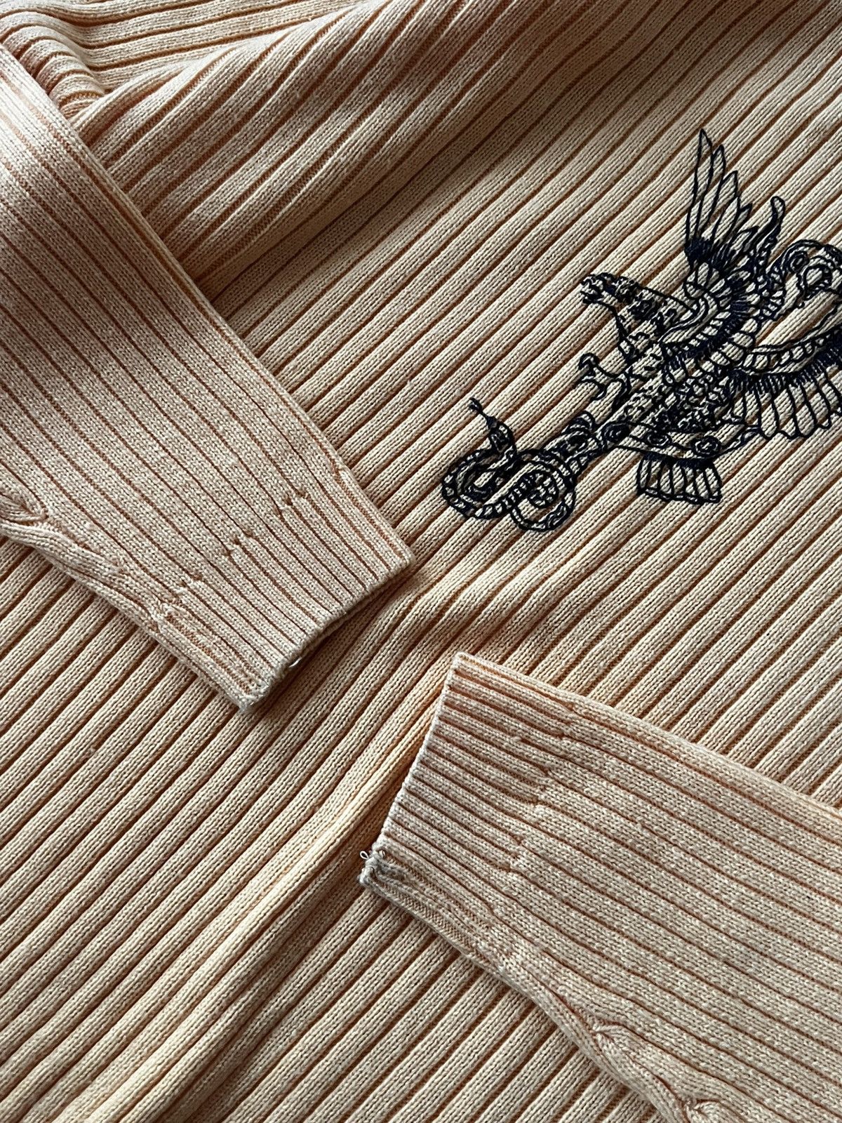 Japanese Brand Avant Garde Japanese Style Straight Cotton Drip Y2K Sweater Size US L / EU 52-54 / 3 - 18 Thumbnail