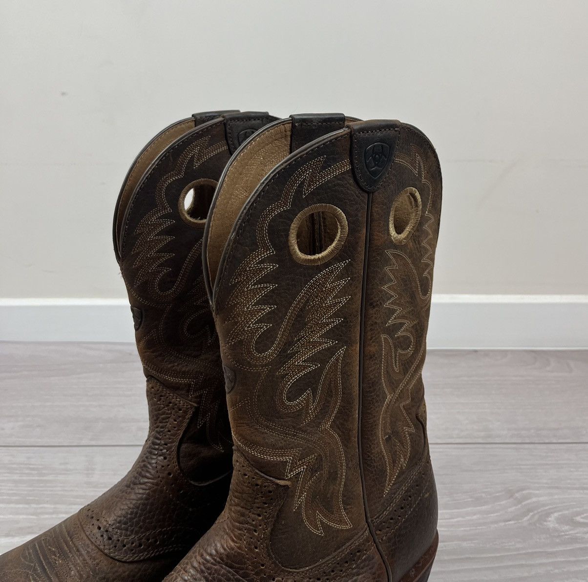 Ariat Ariat American Western Cowboy Brown Leather Boots Size US 10 / EU 43 - 6 Thumbnail