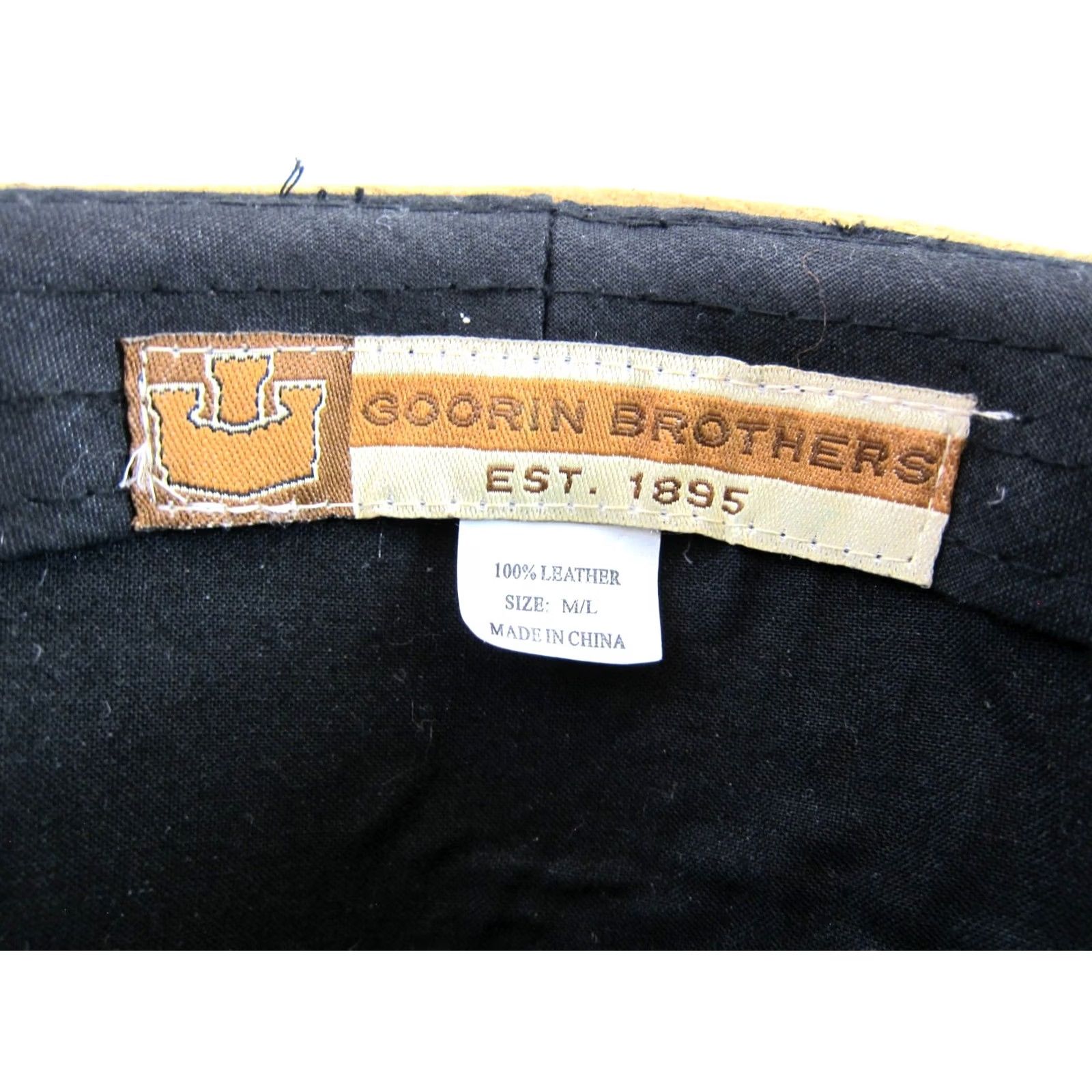 Goorin Bros. Goorin Brothers 1895 Leather Suede Tan Brown Fedora Hat Men M/L Size ONE SIZE - 7 Thumbnail