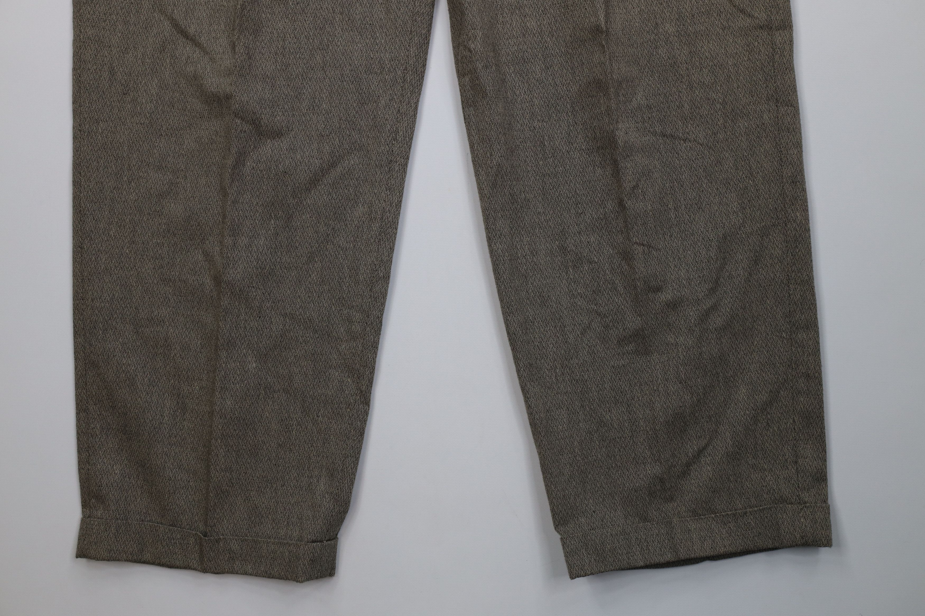 Vintage Vintage 90s Streetwear Knit Wide Leg Chino Pants Beige Size US 40 / EU 56 - 4 Thumbnail