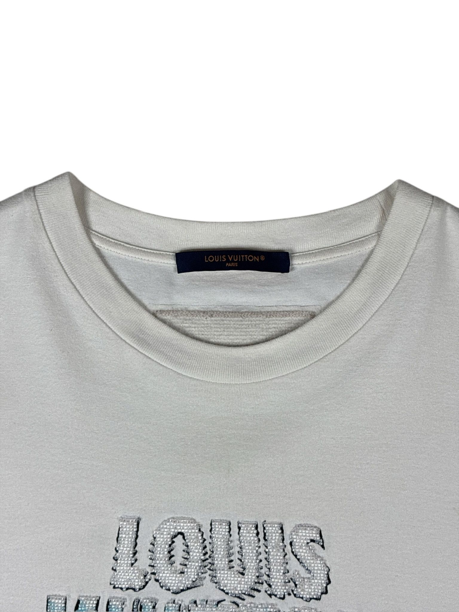 Louis Vuitton Louis Vuitton Embroidered Beads Cotton T-Shirt Size US L / EU 52-54 / 3 - 4 Thumbnail