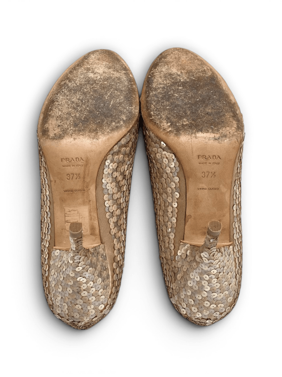 Prada rada Sequin Embellished Bow Classic Mid Heels Pumps Size US 7.5 / IT 37.5 - 9 Thumbnail