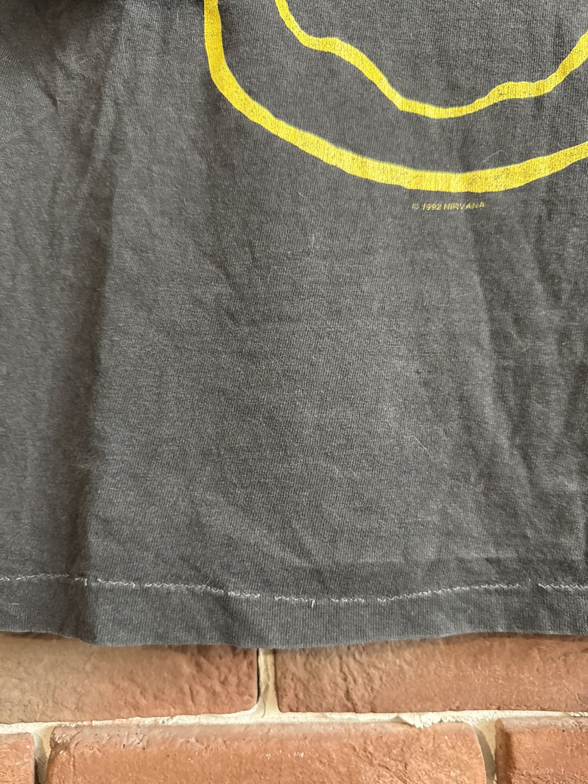 Band Tees Vintage 1992 Nirvana Smiley Face Tee grunge band 90s Cobain Size US M / EU 48-50 / 2 - 4 Thumbnail