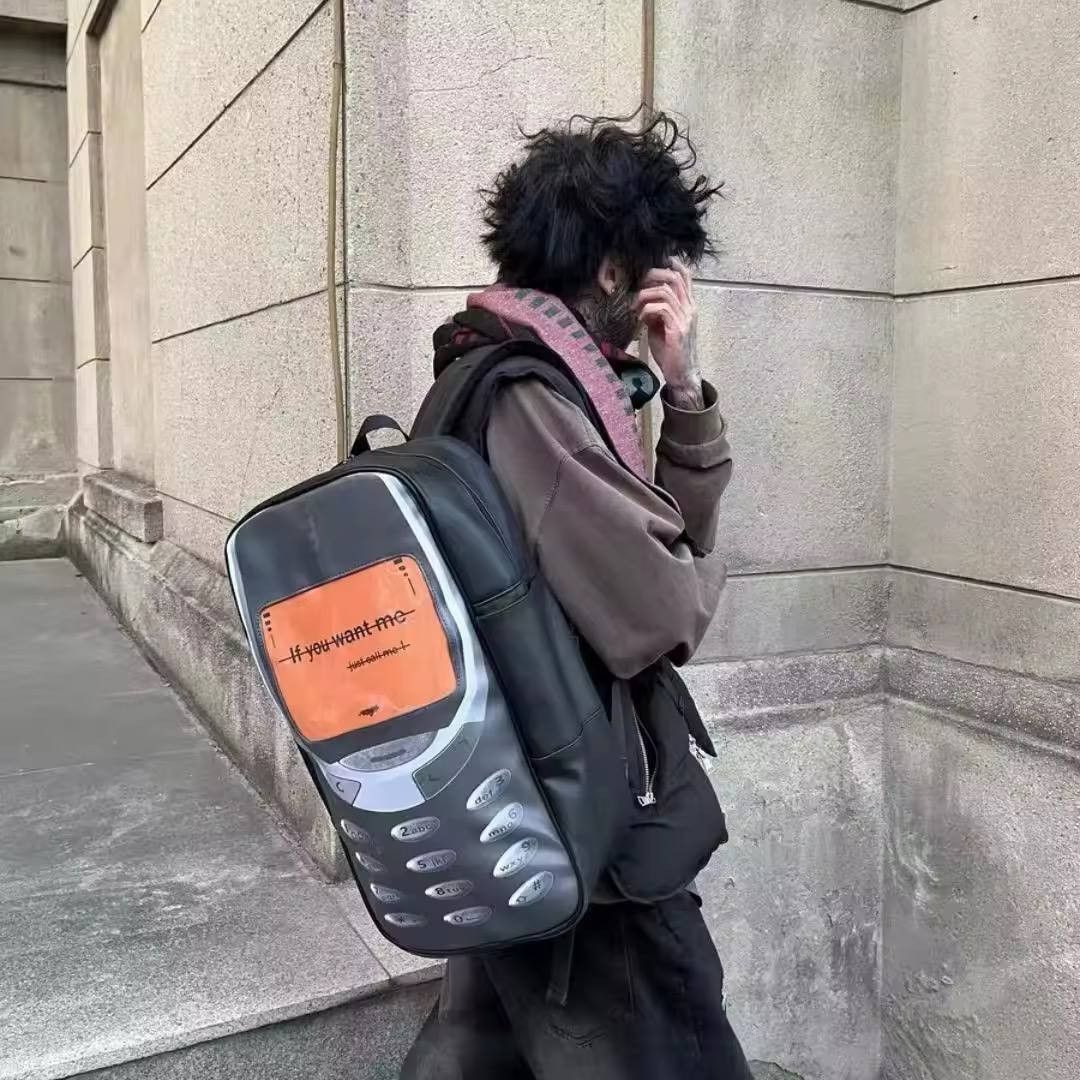 Japanese Brand × Vintage Aesthetic backpack in the shape of a push-button phone Size ONE SIZE - 3 Thumbnail
