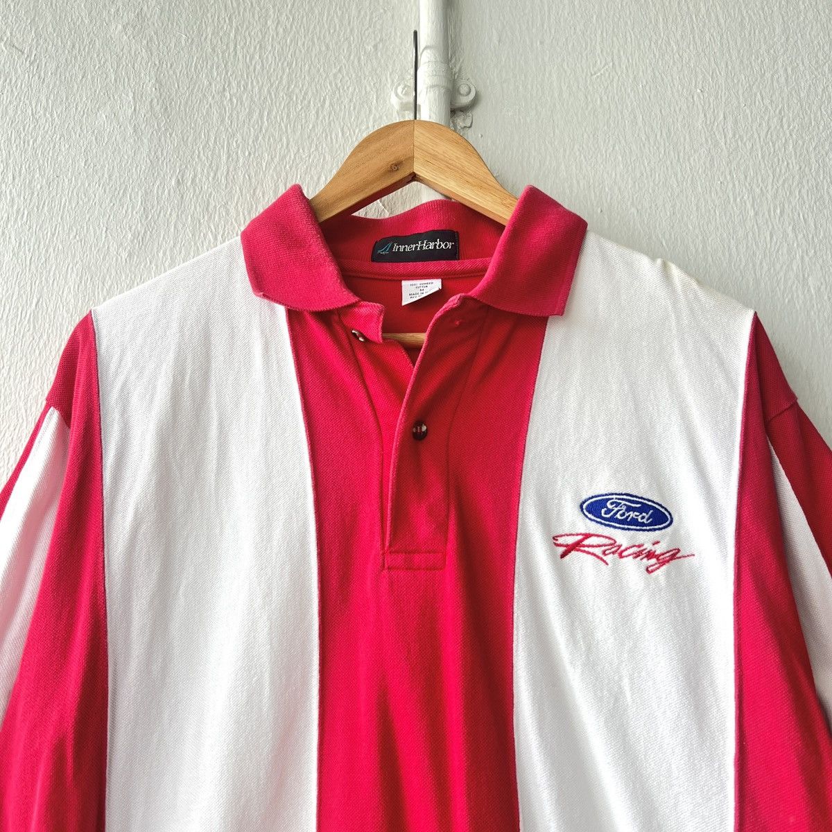 Ford × Vintage Vintage Ford Racing Striped Polo Tee Size US M / EU 48-50 / 2 - 1 Thumbnail