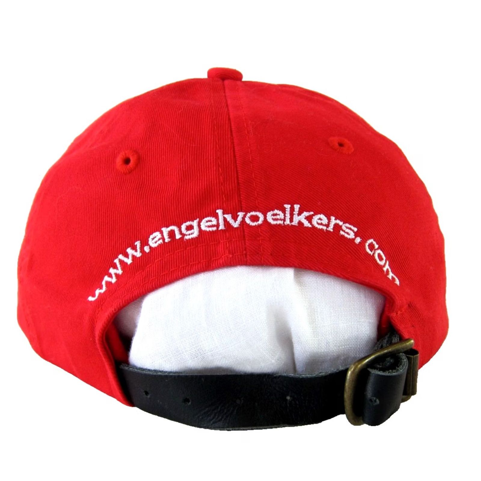 Vintage ENGEL & VOLKERS Red Baseball Cap Hat Leather Strap School Equestrian Polo Mens Size US M / EU 48-50 / 2 - 5 Thumbnail