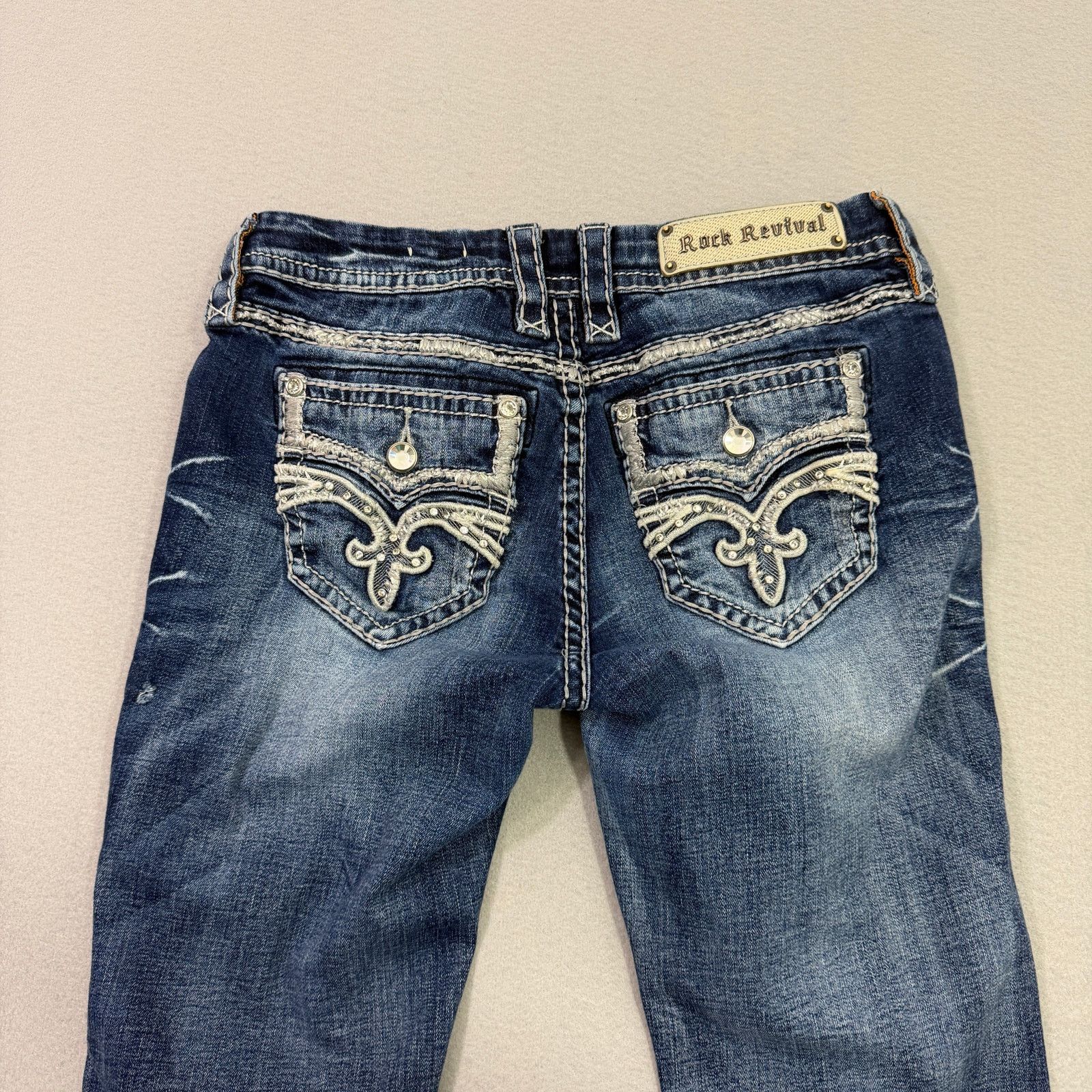 Rock Revival Rock Revival Ruella Easy Capri Jeans Womens 28 (Fits 28x25) Size 28" / US 6 / IT 42 - 8 Thumbnail