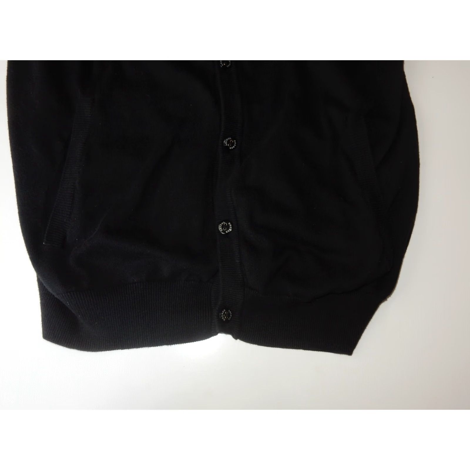 Vintage Artful Dodger Sweater Men Cardigan Size L Black Military Solid Cardigan Mens Size US L / EU 52-54 / 3 - 2 Thumbnail