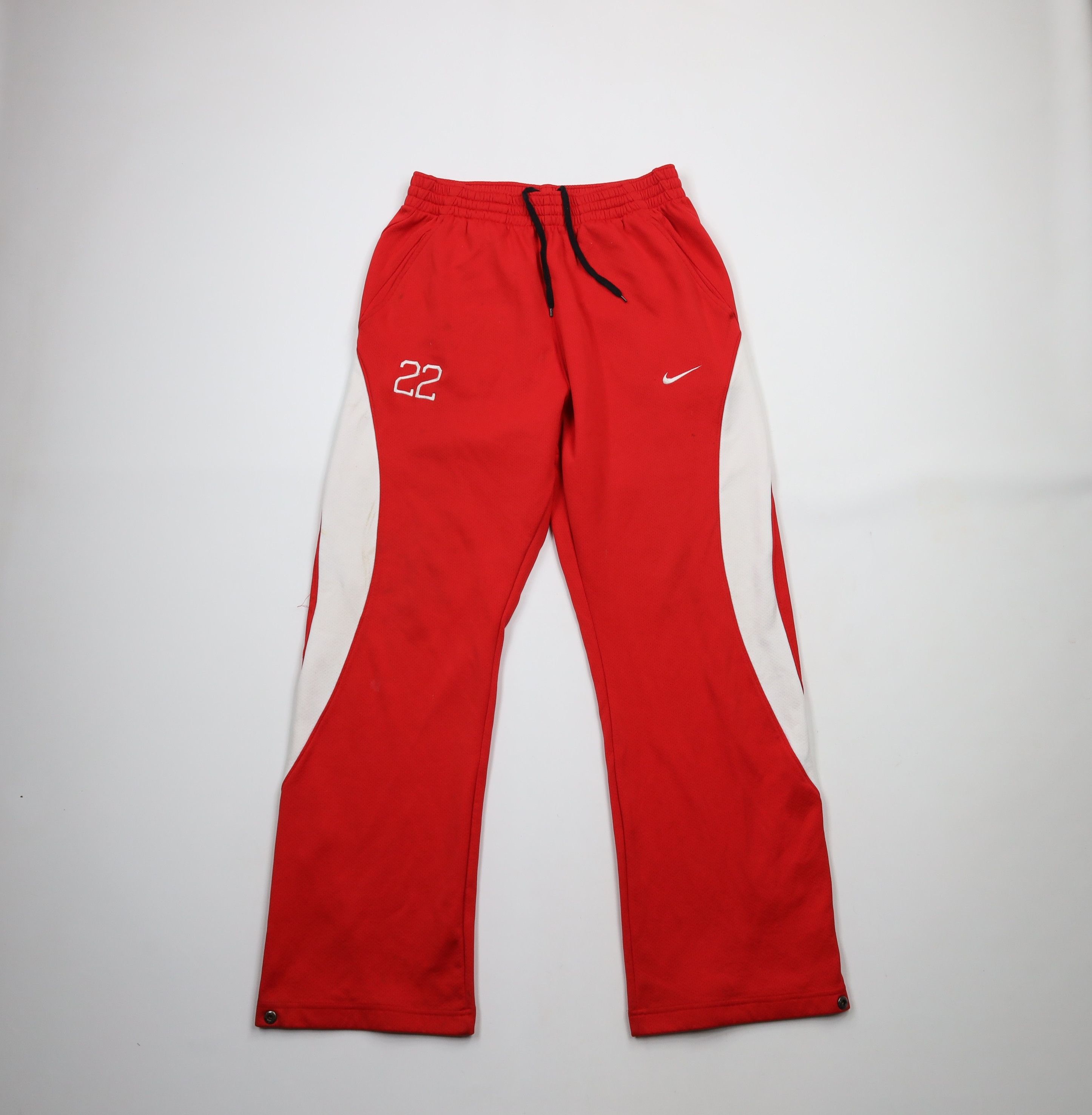 Nike × Vintage Vintage Nike Travis Scott Mini Swoosh Wide Leg Sweatpants Size 36 - 1 Thumbnail