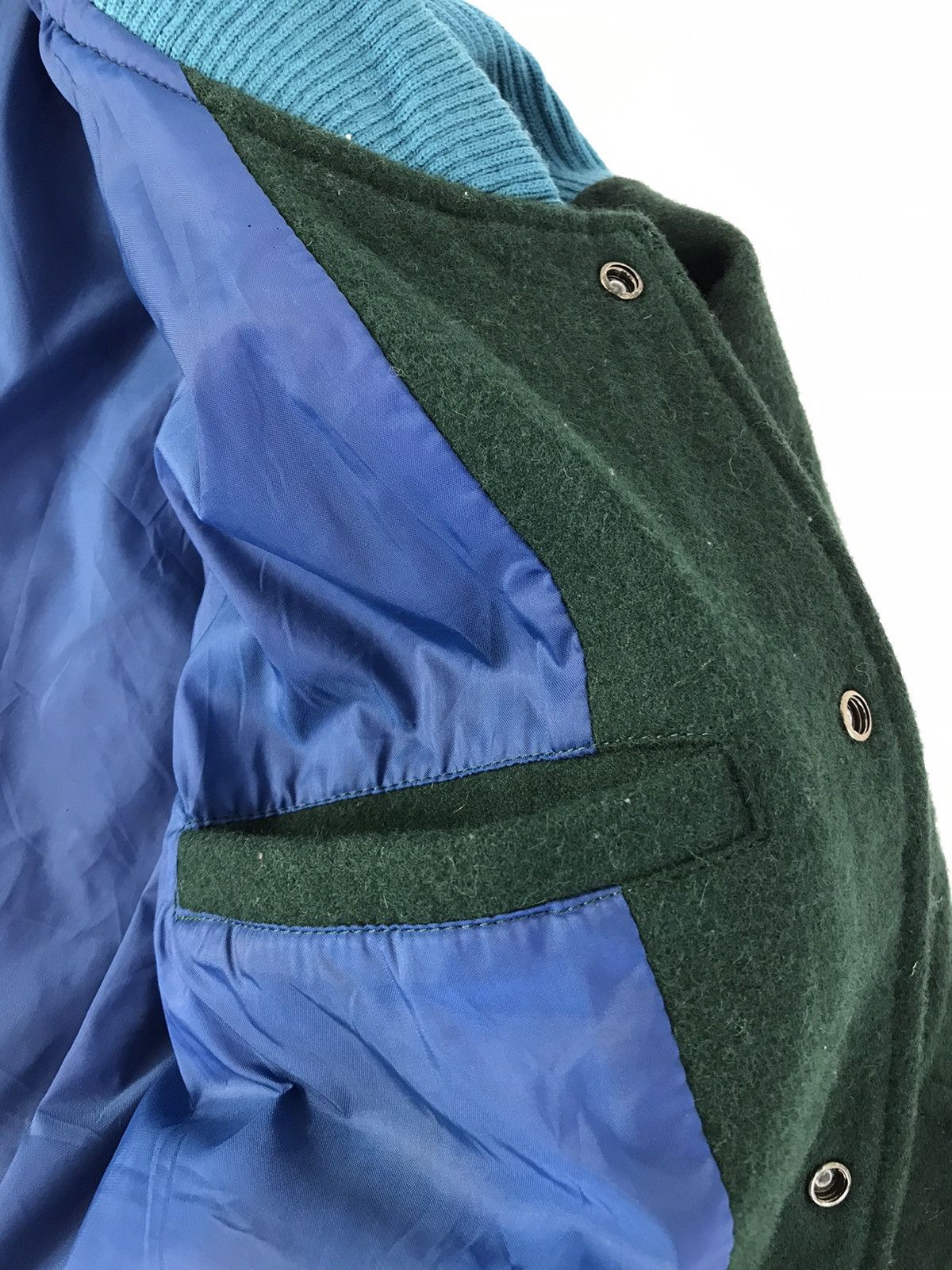 Vintage Vintage Cocodes Varsity Jacket Distressed Green Colour Style Size US M / EU 48-50 / 2 - 17 Thumbnail