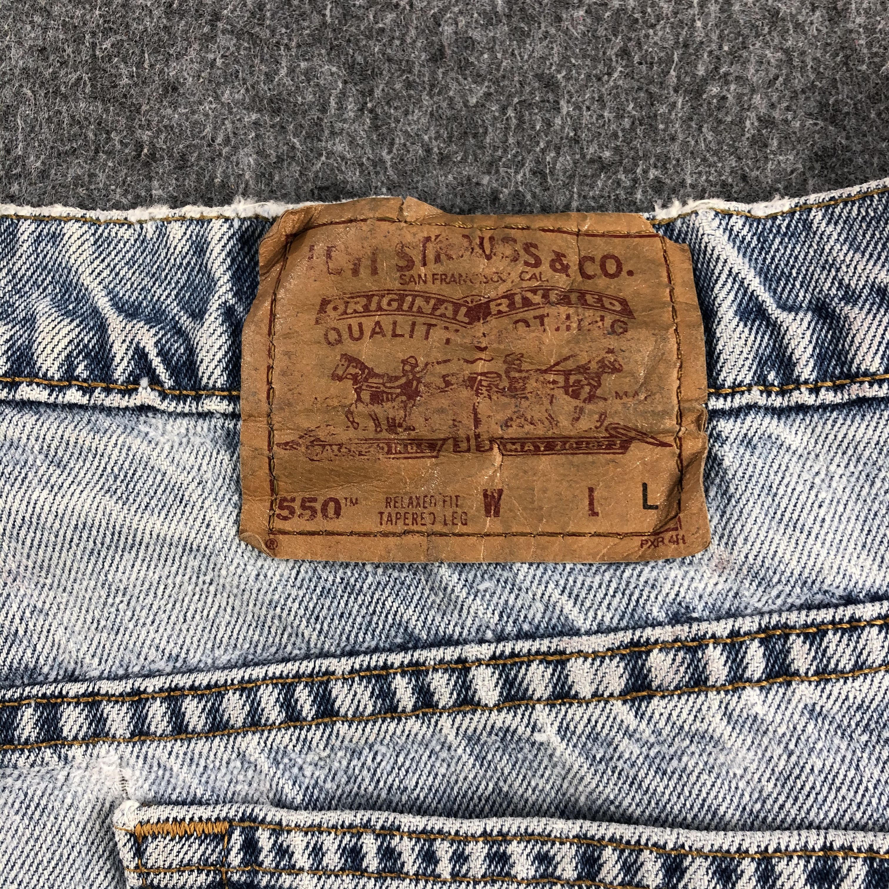 Levi's 90s Vintage Light Wash Levis 550 Jeans-J1684 Size US 39 - 5 Thumbnail