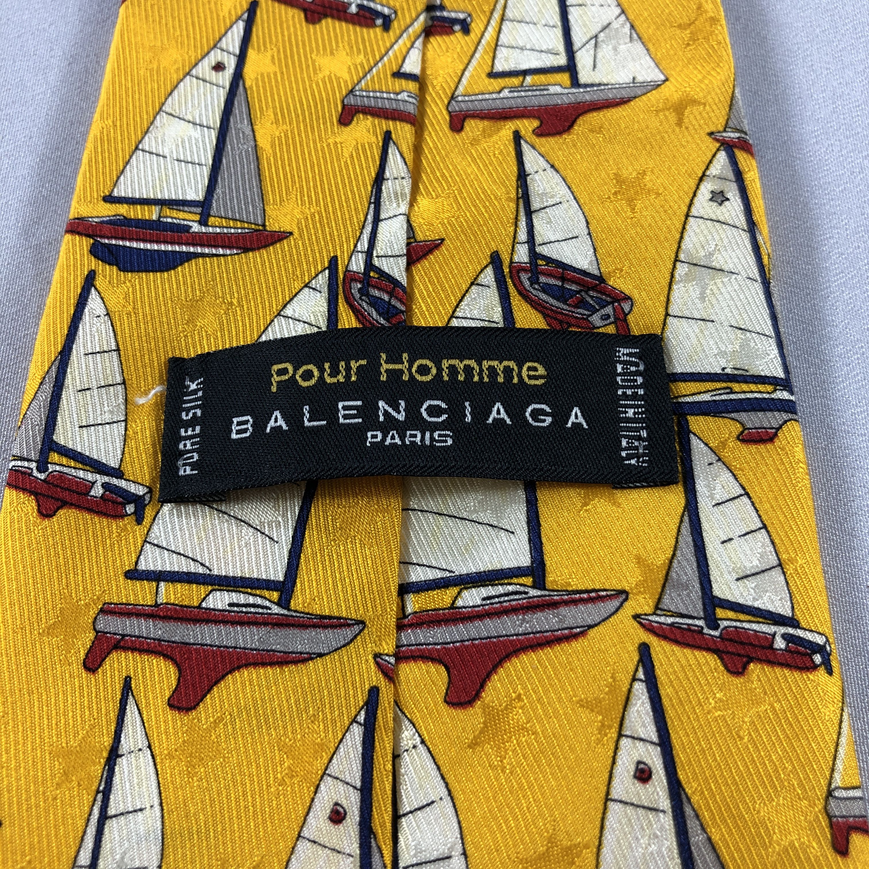 Balenciaga × Vintage Vintage Balenciaga Silk Neck Ties T121 Size ONE SIZE - 2 Thumbnail