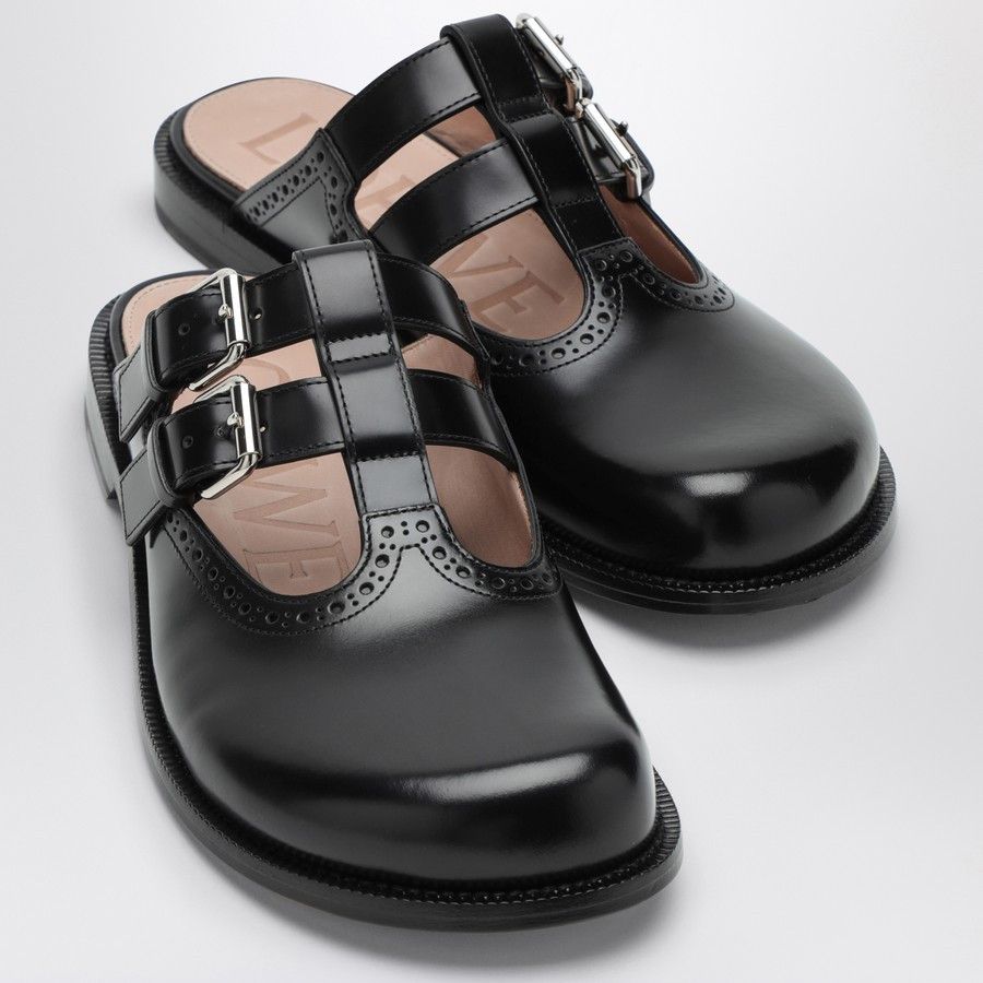 Loewe o1d2blof0824 Campo Mary Jane Sabot in Black Size US 8 / IT 38 - 5 Thumbnail