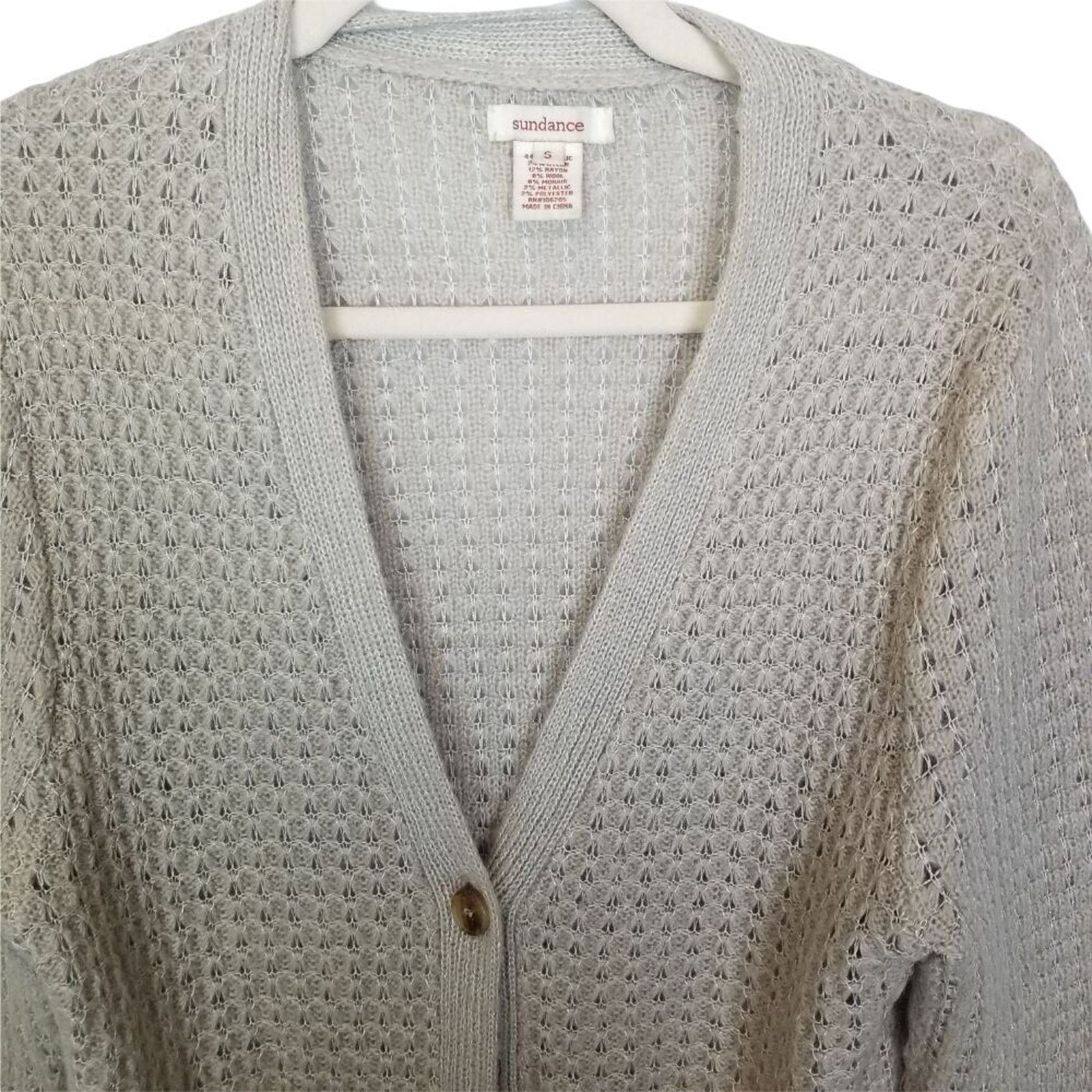 Sundry Sundance Womens Wool Mohair Cardigan Sweater Size S Coastal Size S / US 4 / IT 40 - 2 Thumbnail