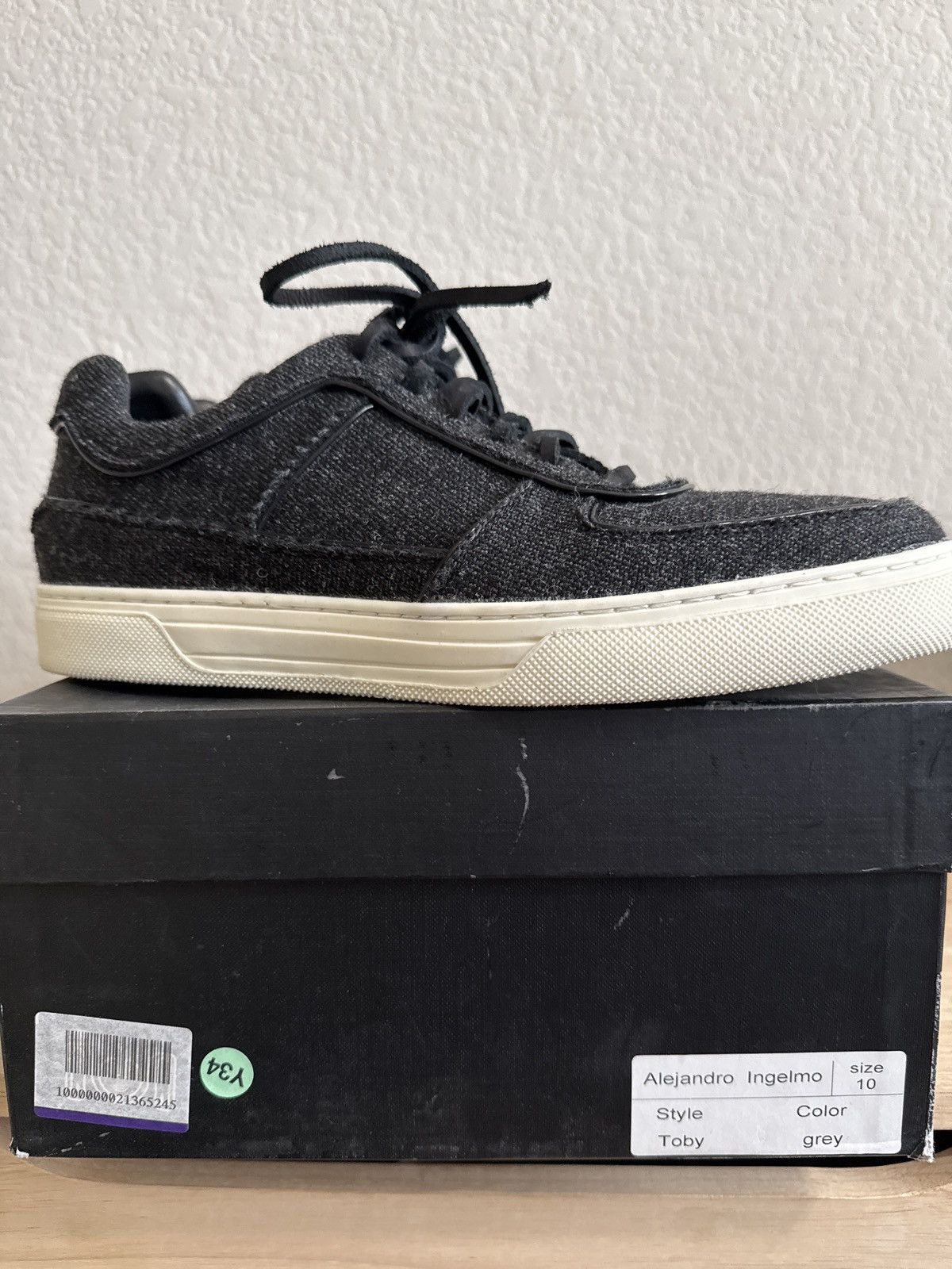 Alejandro Ingelmo Grey Toby Fabric Low Top Size US 10 / EU 43 - 13 Thumbnail