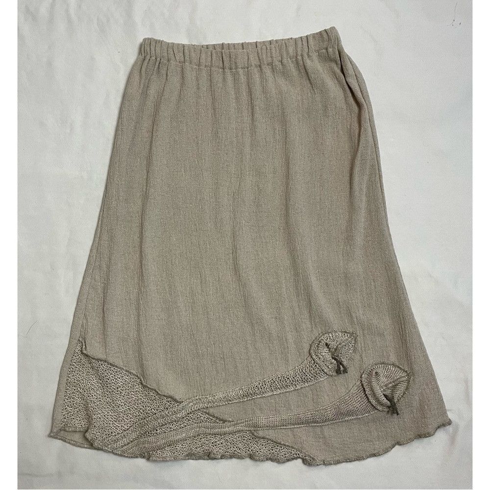 Other Jaskar Skirt Top Linen Cotton Set With Floral Décor Size M Size M / US 6-8 / IT 42-44 - 5 Thumbnail
