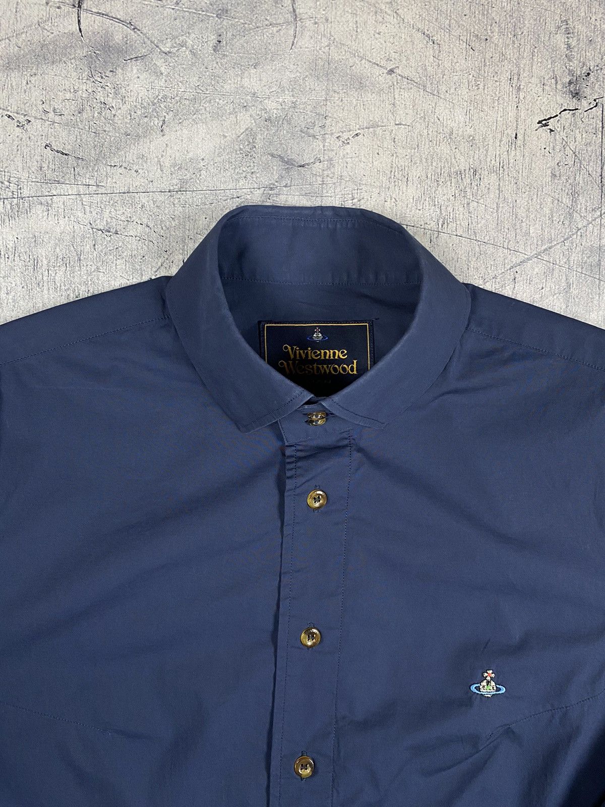 Designer × Vintage × Vivienne Westwood Vintage Vivienne Westwood Luxury Logo Embroidered Button Up Size US M / EU 48-50 / 2 - 6 Thumbnail
