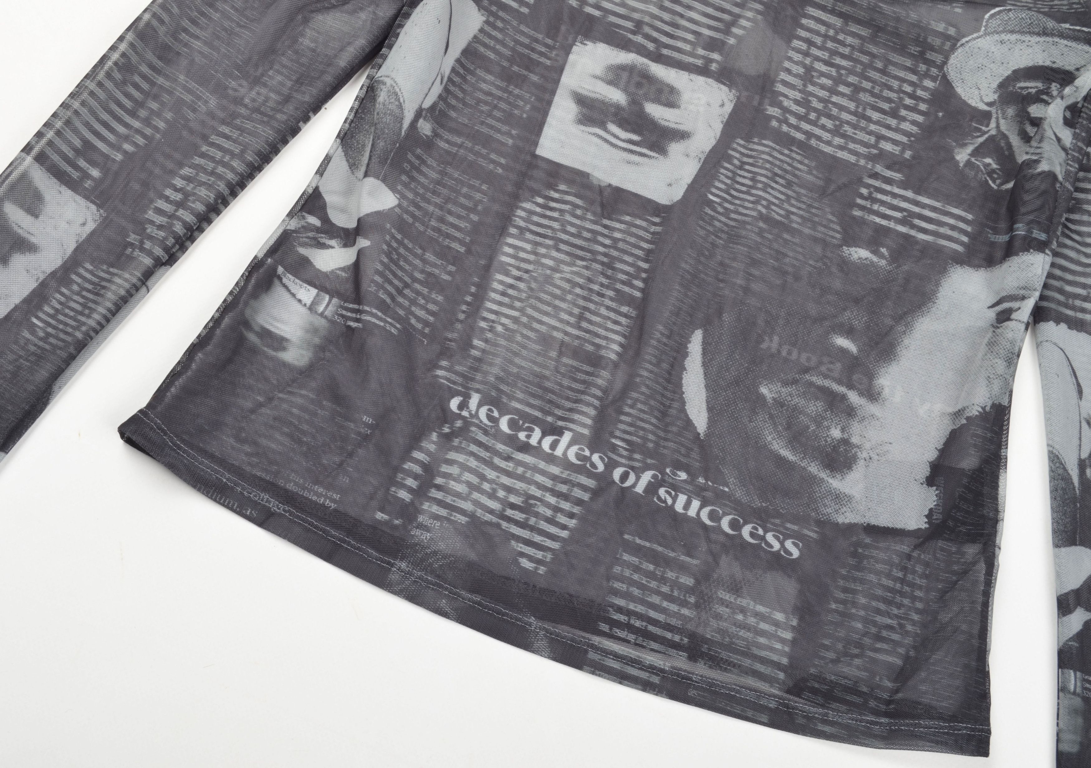 Weekday Weekday Y2K Mesh Gazette Long Sleeve Top Size M / US 6-8 / IT 42-44 - 5 Thumbnail