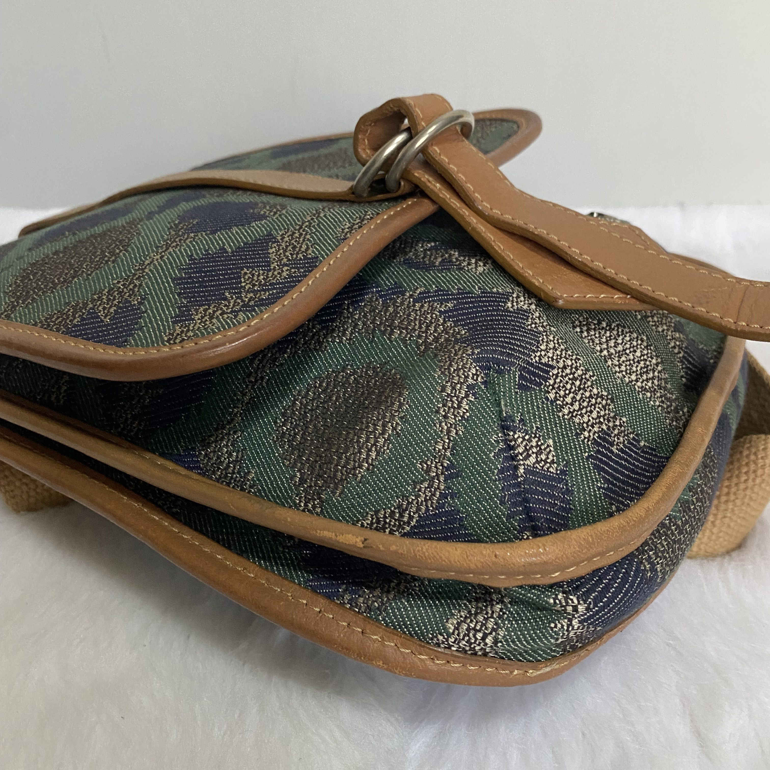 Vintage × Vivienne Westwood Vivienne Westwood Blue Green Safari Crossbody Bag Size ONE SIZE - 7 Thumbnail