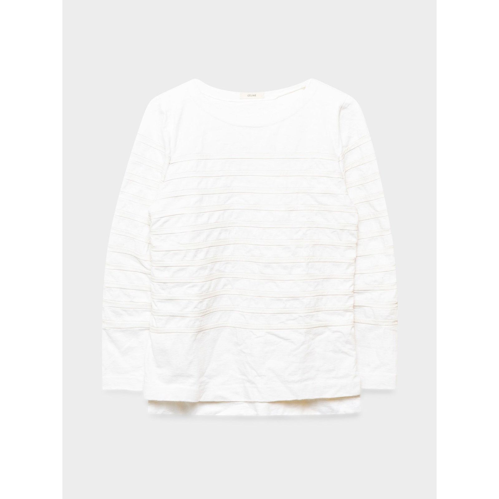 Celine SS10 Phoebe Leather Mariniere Long Sleeve Shirt Size M / US 6-8 / IT 42-44 - 1 Thumbnail