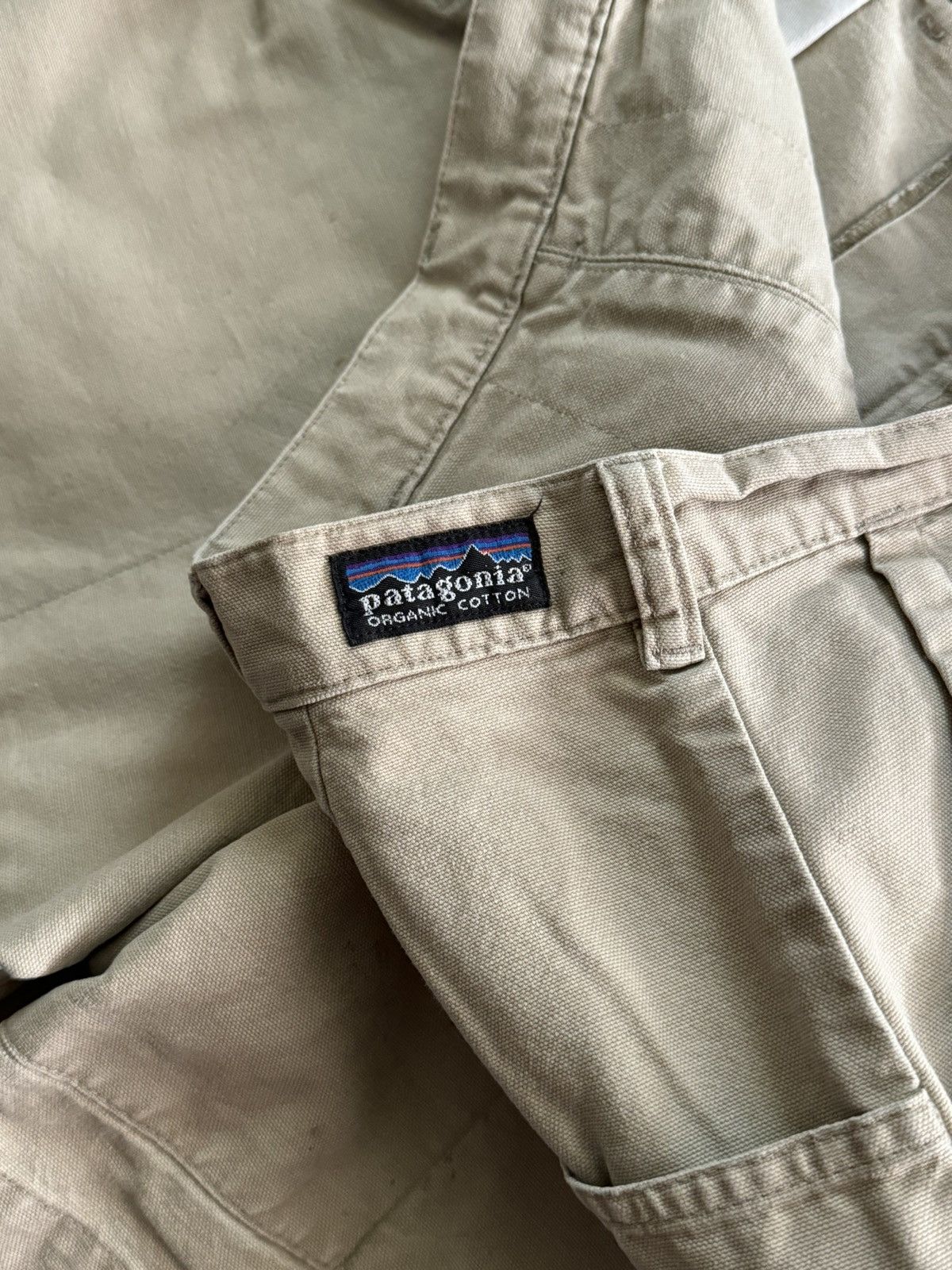 Patagonia × Vintage Vintage 00s Patagonia Organic Cotton Faded Hiking Shorts Size US 38 / EU 54 - 6 Thumbnail