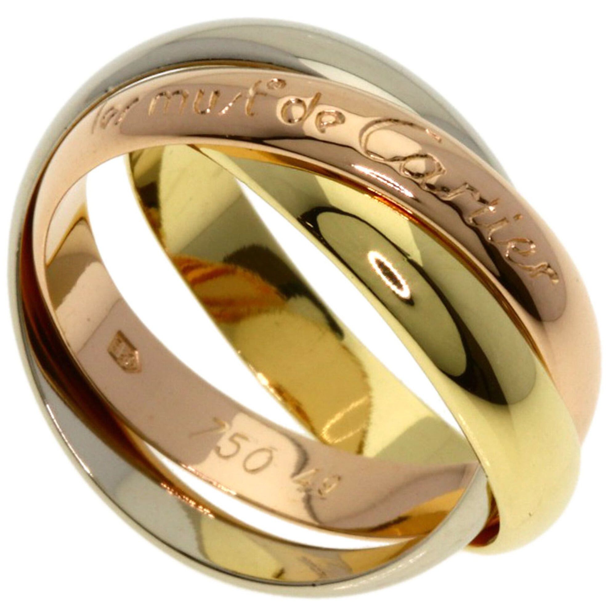 Cartier Cartier Trinity #49 Ring - 18K Yellow Gold/18K White Pink Gold Women's CARTIER Size ONE SIZE - 1 Thumbnail