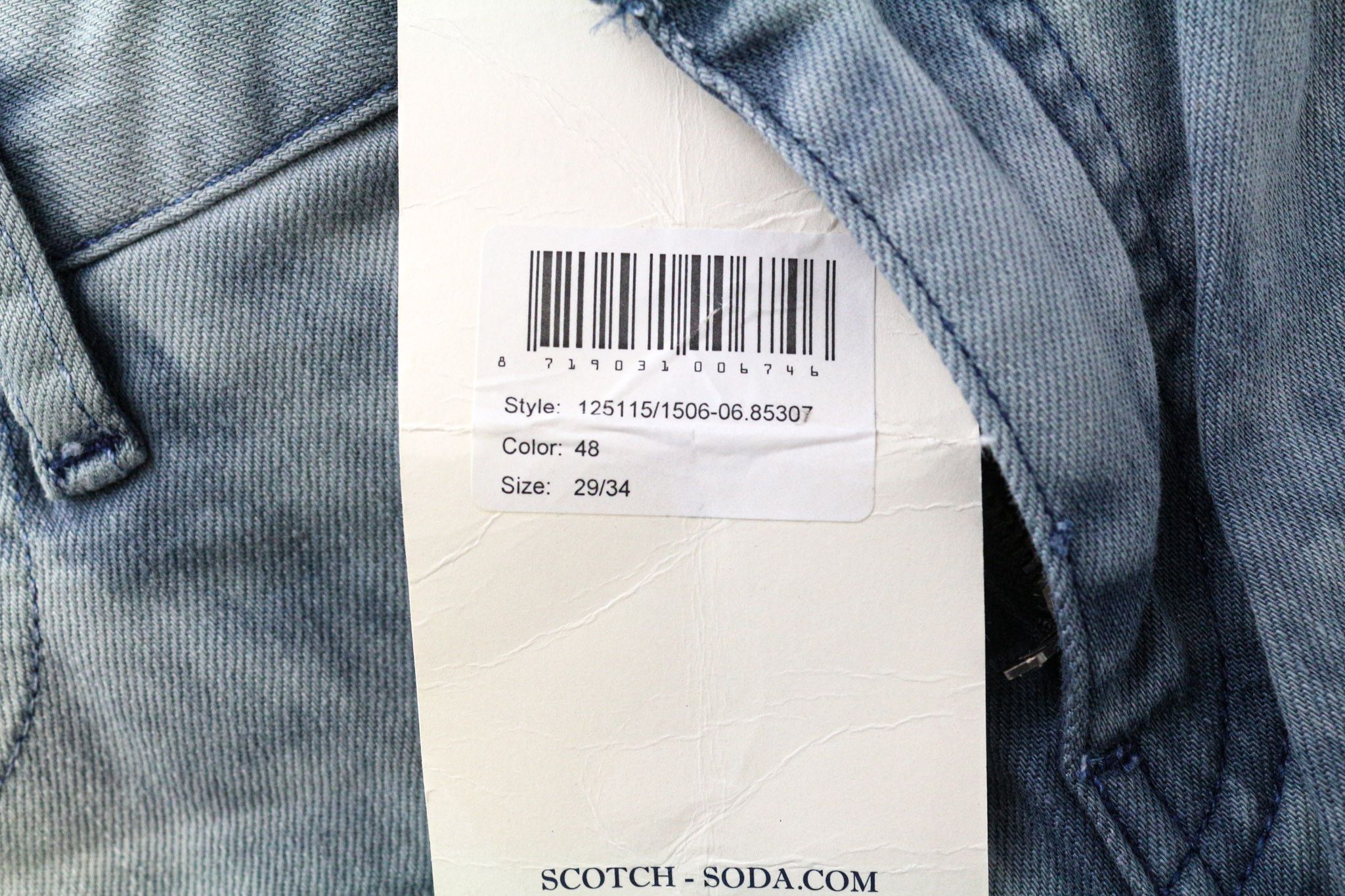 Scotch & Soda SKIM W29/L34 Blue Skinny Stretch Jeans 75196 Size US 29 - 5 Thumbnail
