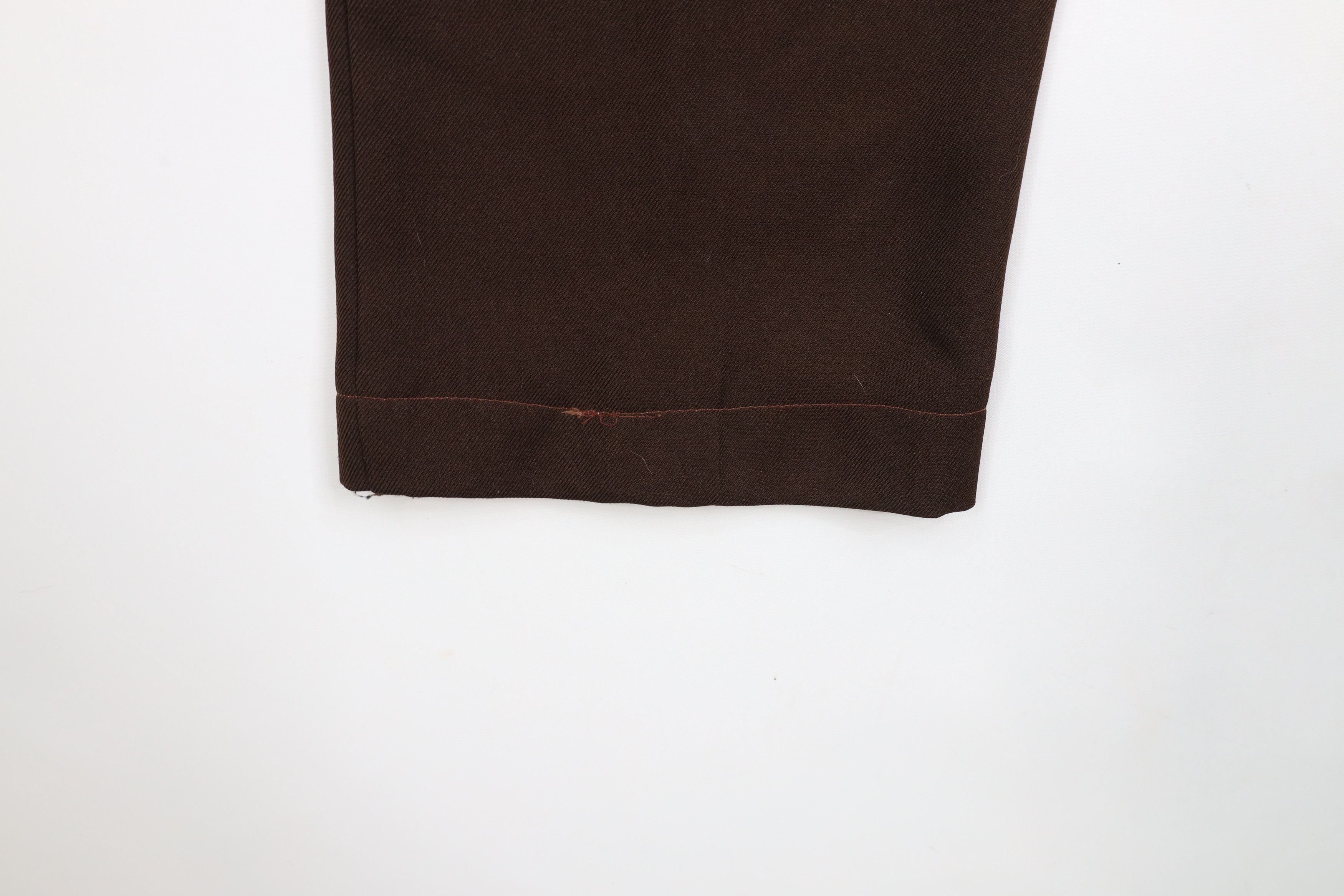 Vintage Vintage 90s Streetwear Wide Leg Chino Pants Brown Polyester Size US 36 / EU 52 - 9 Thumbnail