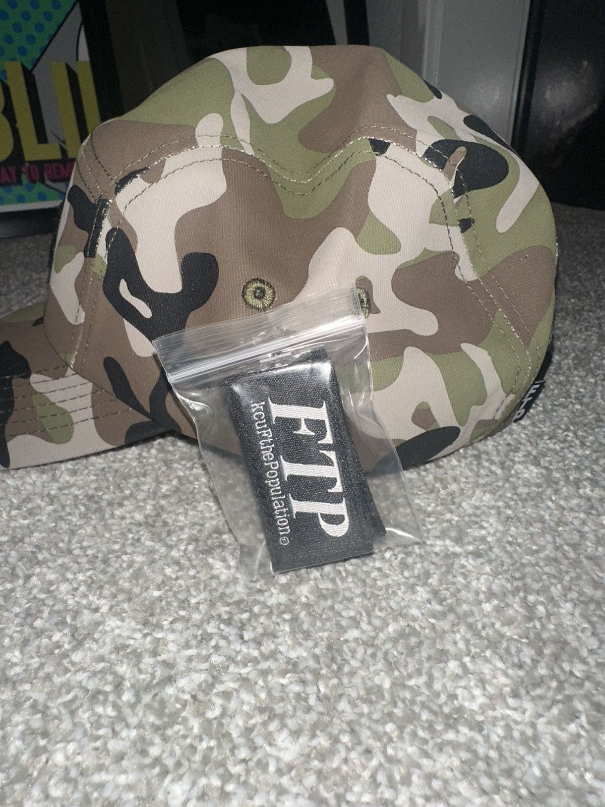 Fuck The Population FTP VELCRO LOGO CAMP HAT(CAMO) Size ONE SIZE - 4 Thumbnail