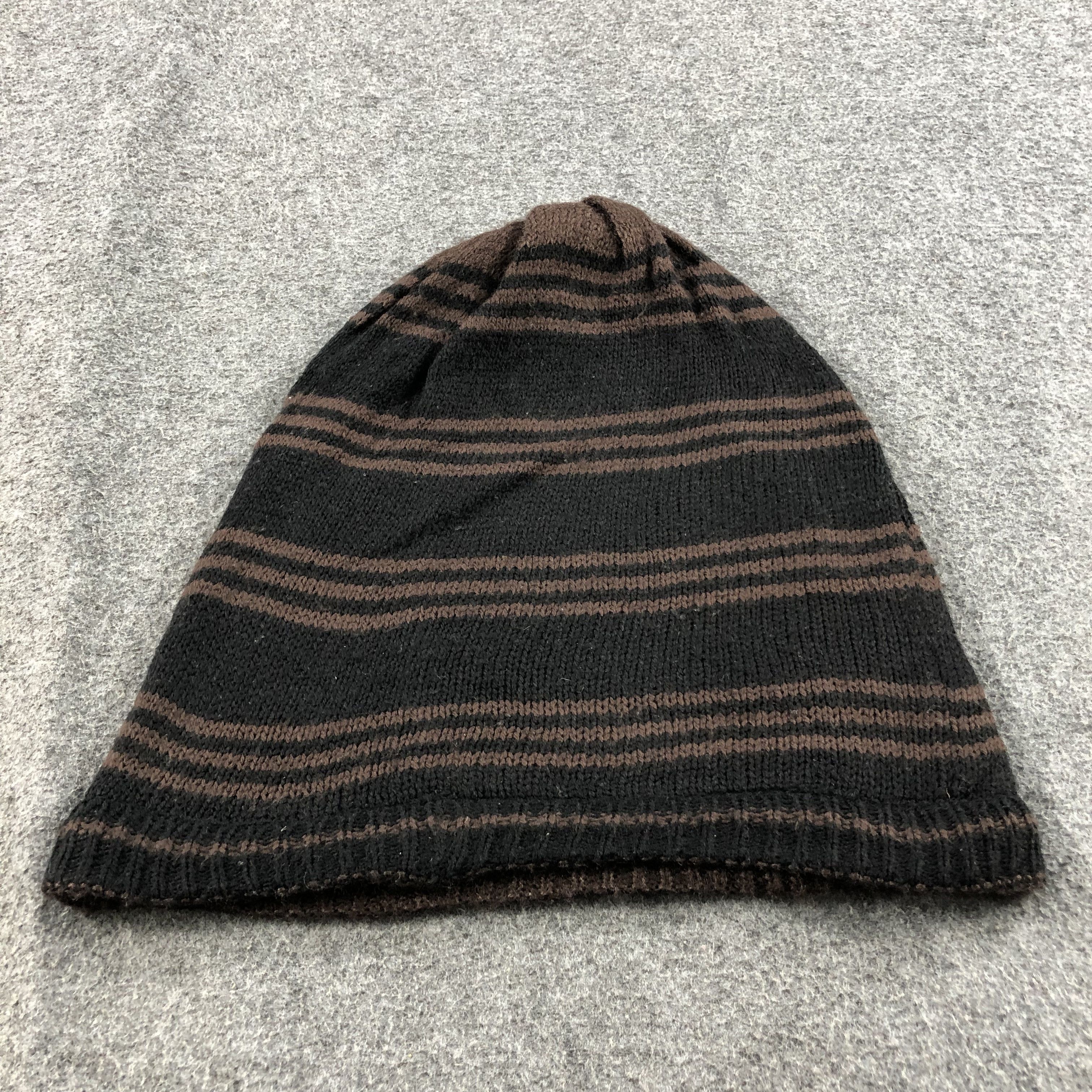 Vintage Unknown Reversible Stripes Beanie Snowcap Snow Hat B360 Size ONE SIZE - 5 Thumbnail