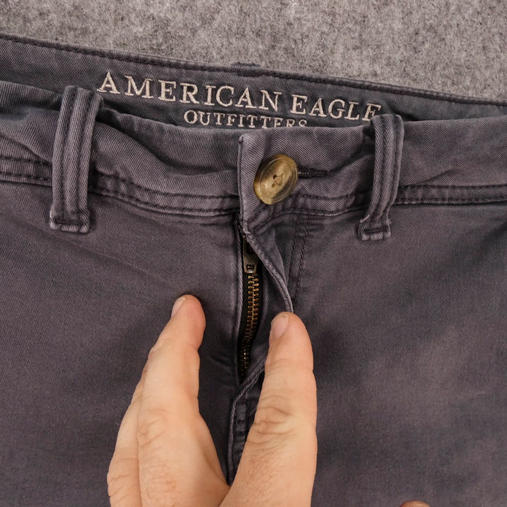 American Eagle Outfitters American Eagle Shorts Womens 0 Flat Front Chino Midi Super Stretch X Blue Size 25" / US 0 / IT 36 - 6 Thumbnail
