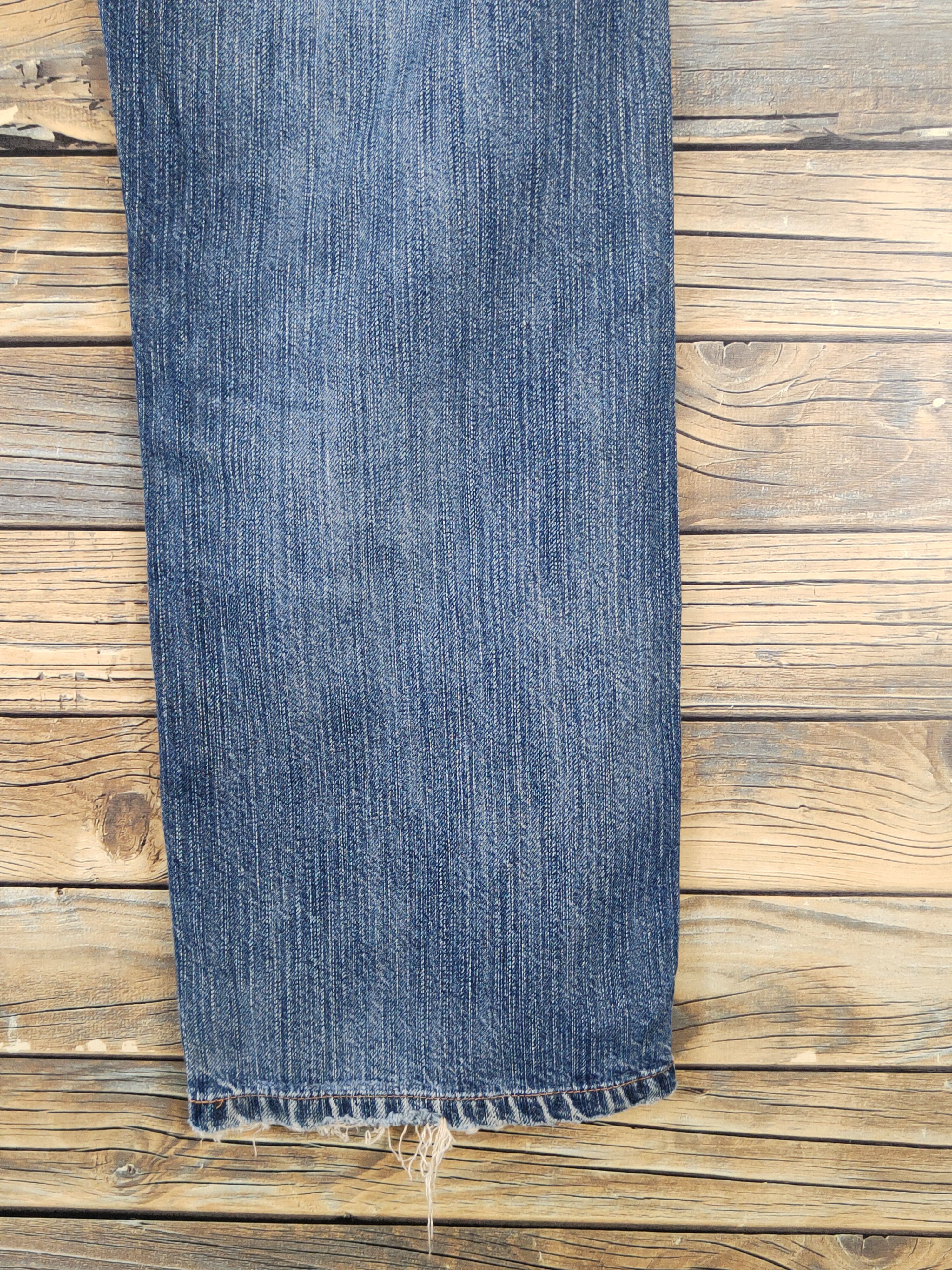 Edwin Edwin Dark Blue Distressed Ripped denim Jeans #W1799 Size US 30 / EU 46 - 12 Thumbnail
