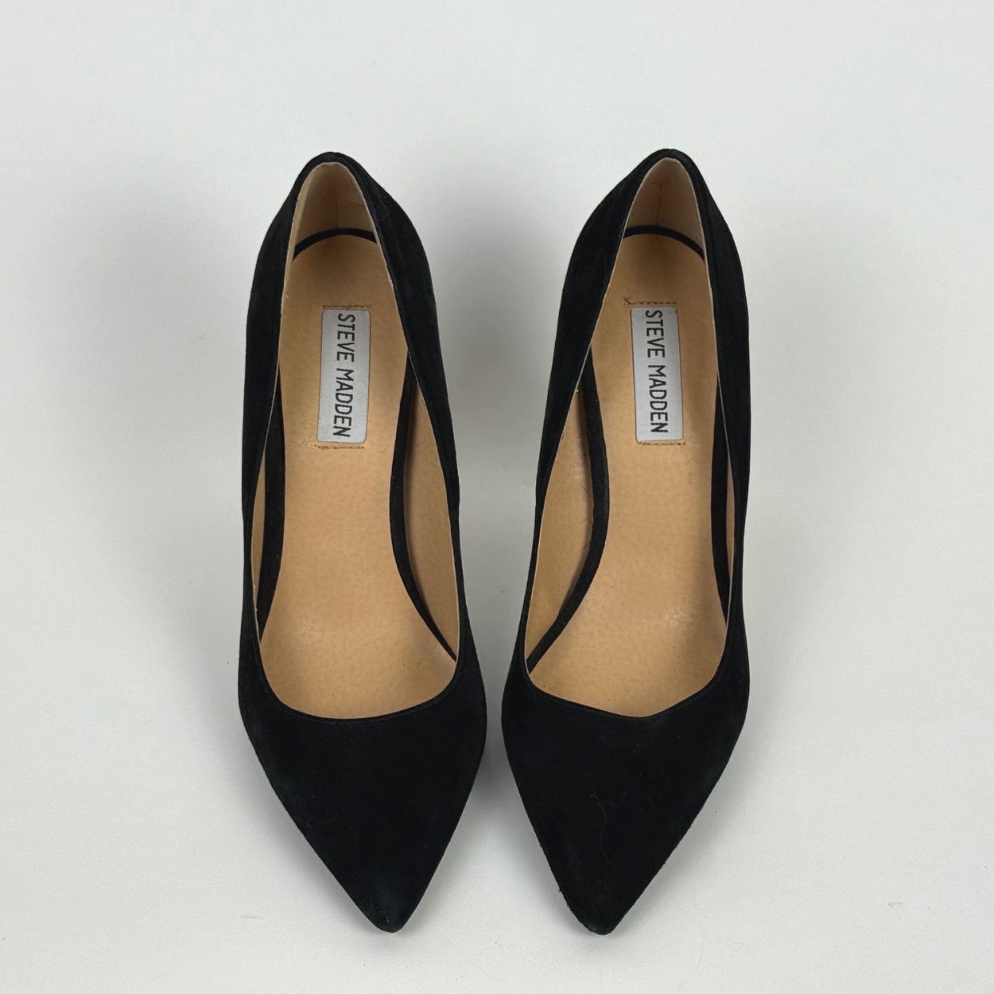Steve Madden Steve Madden Calista Women's Black Suede Heels Pumps Block H Size US 7.5 / IT 37.5 - 2 Thumbnail